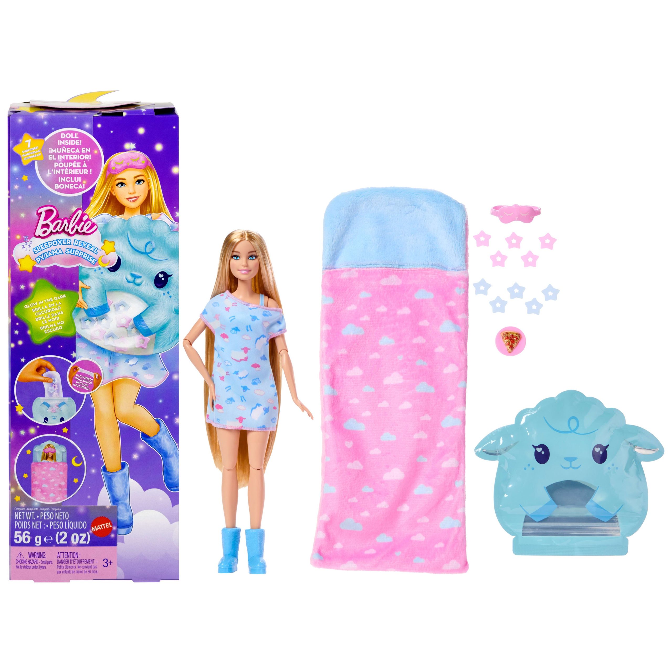 Poup??e et Accessoires Barbie Sleepover Reveal