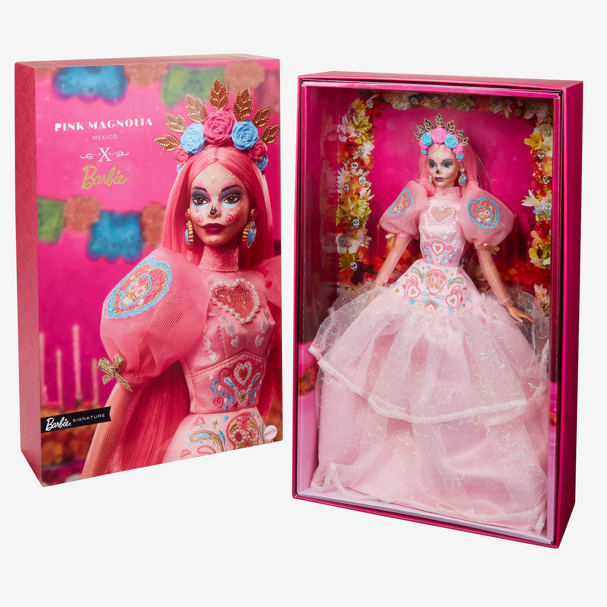 2023 D??a De Muertos Barbie x Pink Magnolia Doll - Image 17