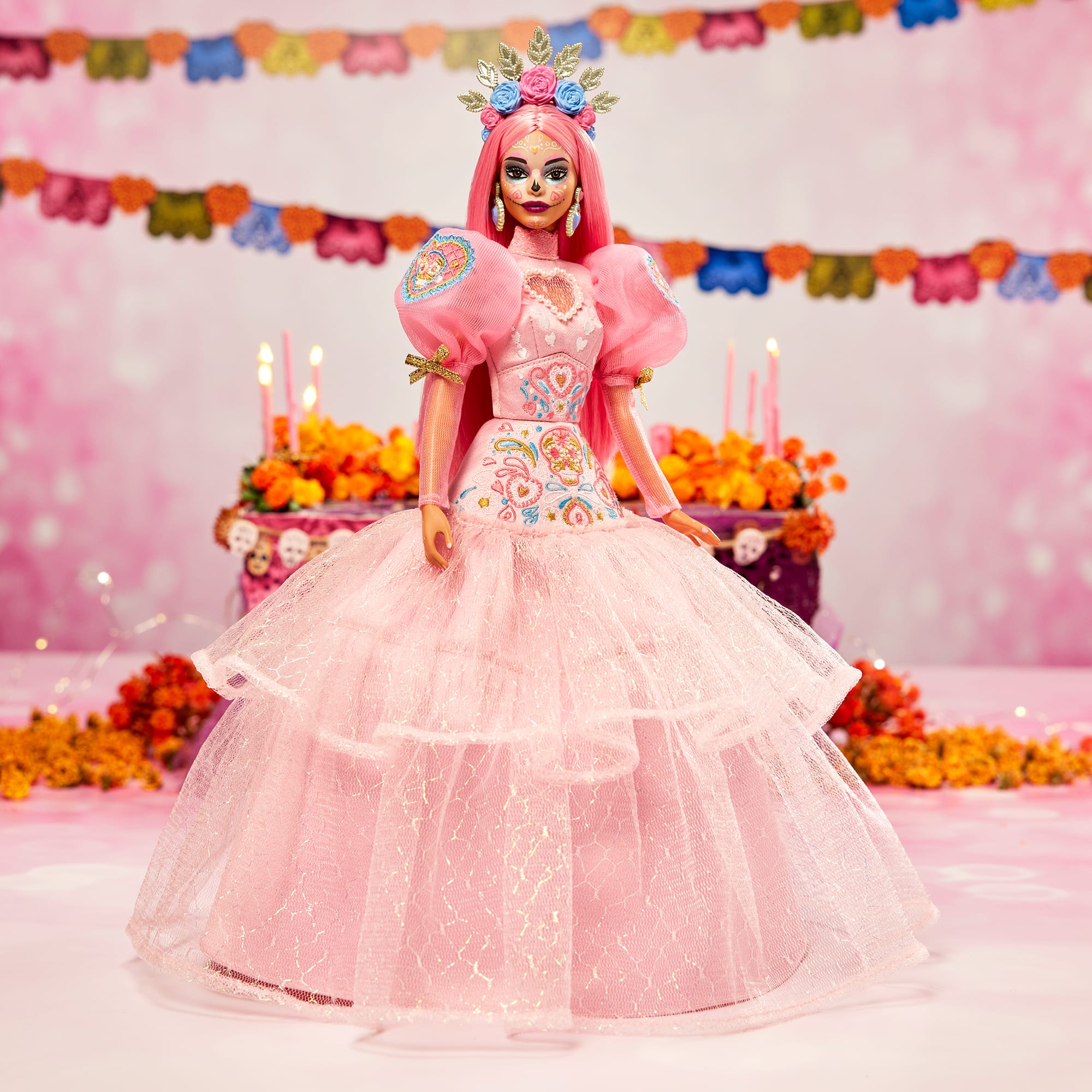 2023 D??a De Muertos Barbie x Pink Magnolia Doll