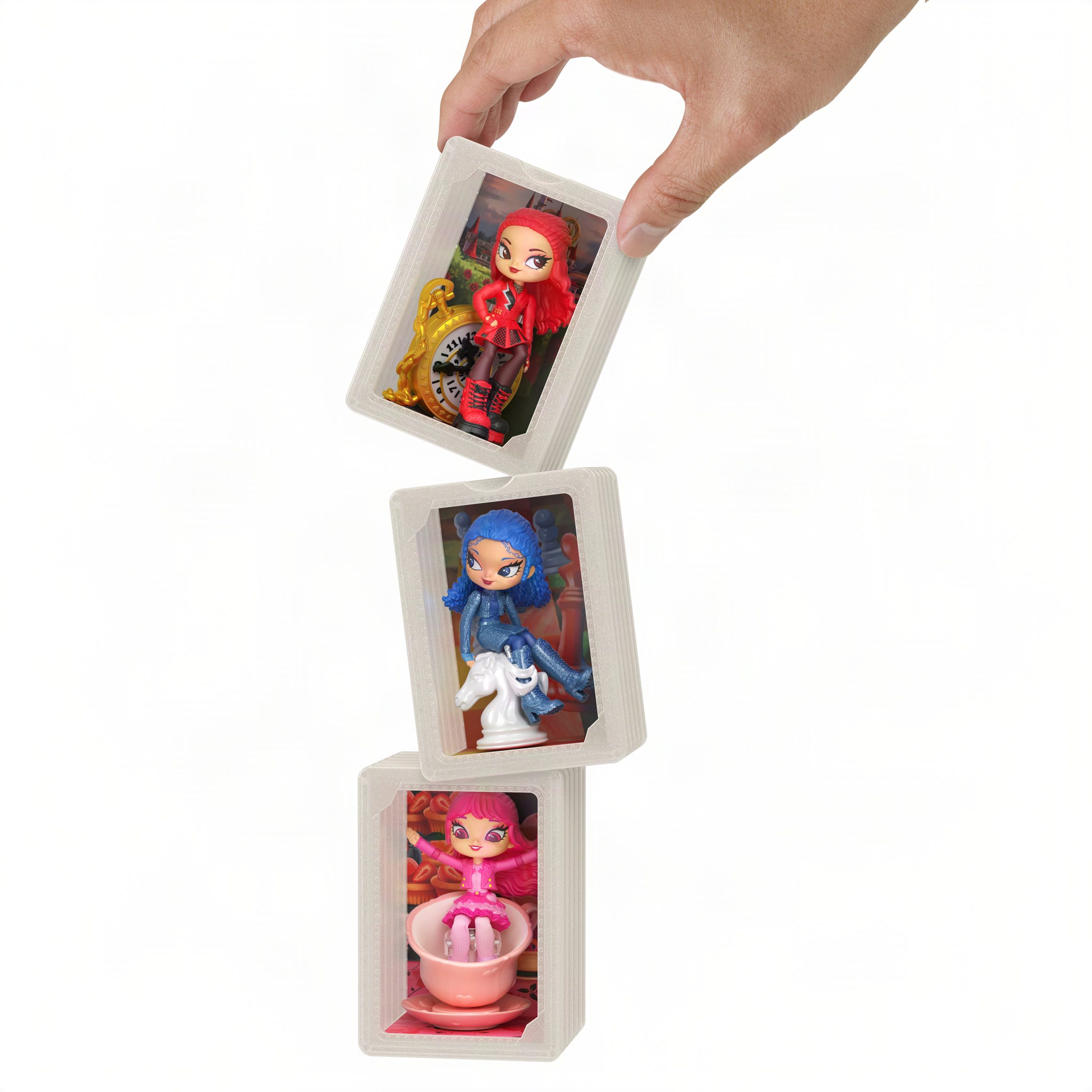 Disney Descendants: Wicked Wonderland. Stack & Reveal Toy. Surprise Small Dolls - Image 3