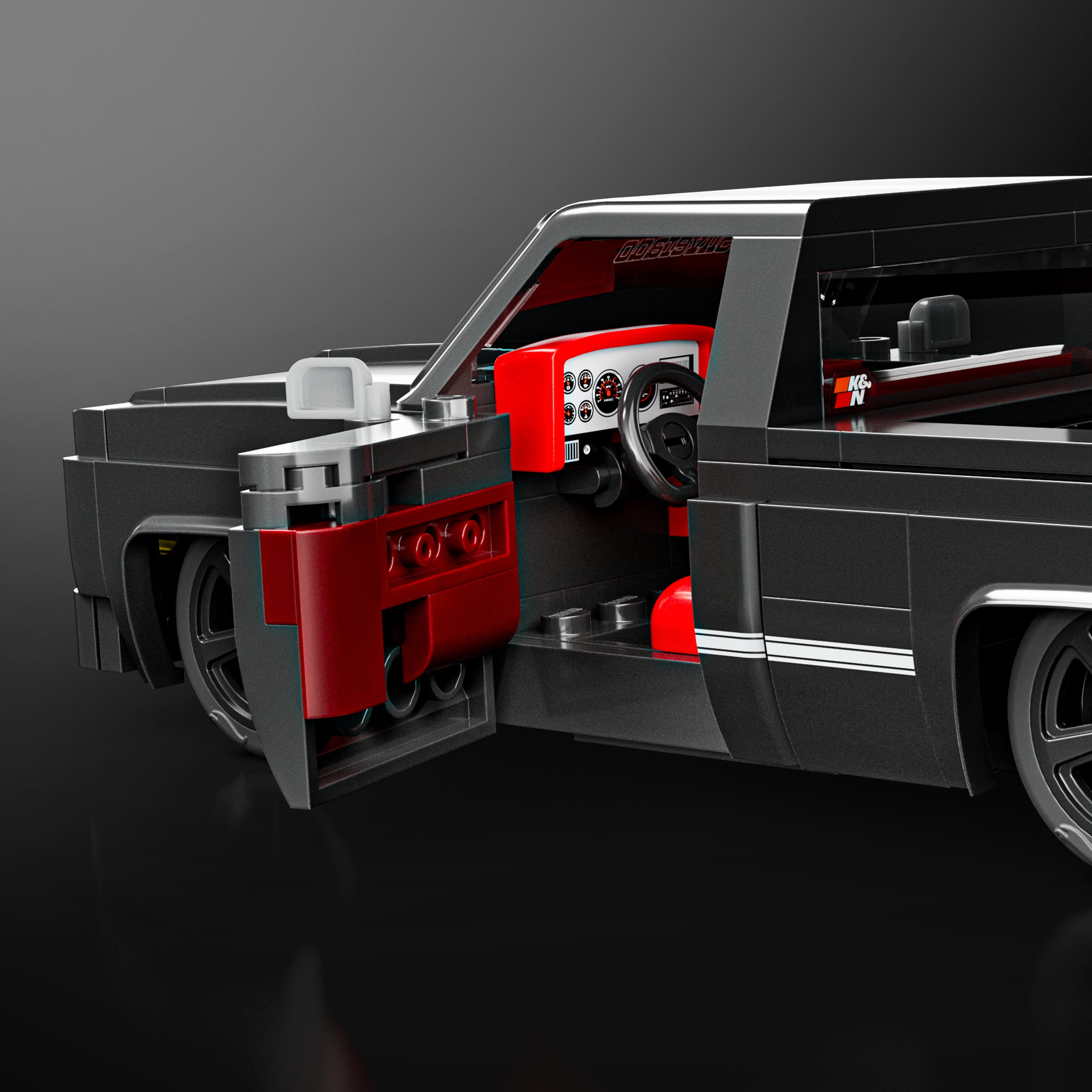 Coffret de Construction Mattel Brick Shop Hot Wheels. Chevy Silverado 1983 - Image 6