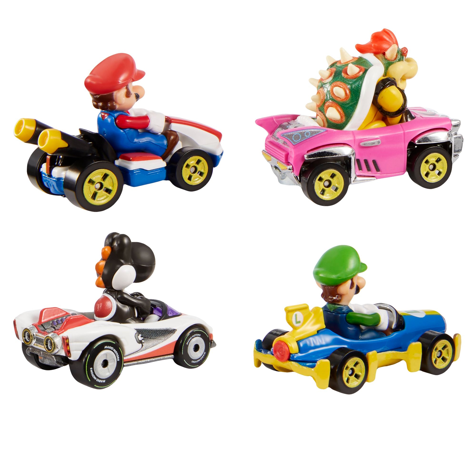 Hot Wheels Mario Kart Characters and Die-Cast Kart Vehicles. Set of 4 - Image 4