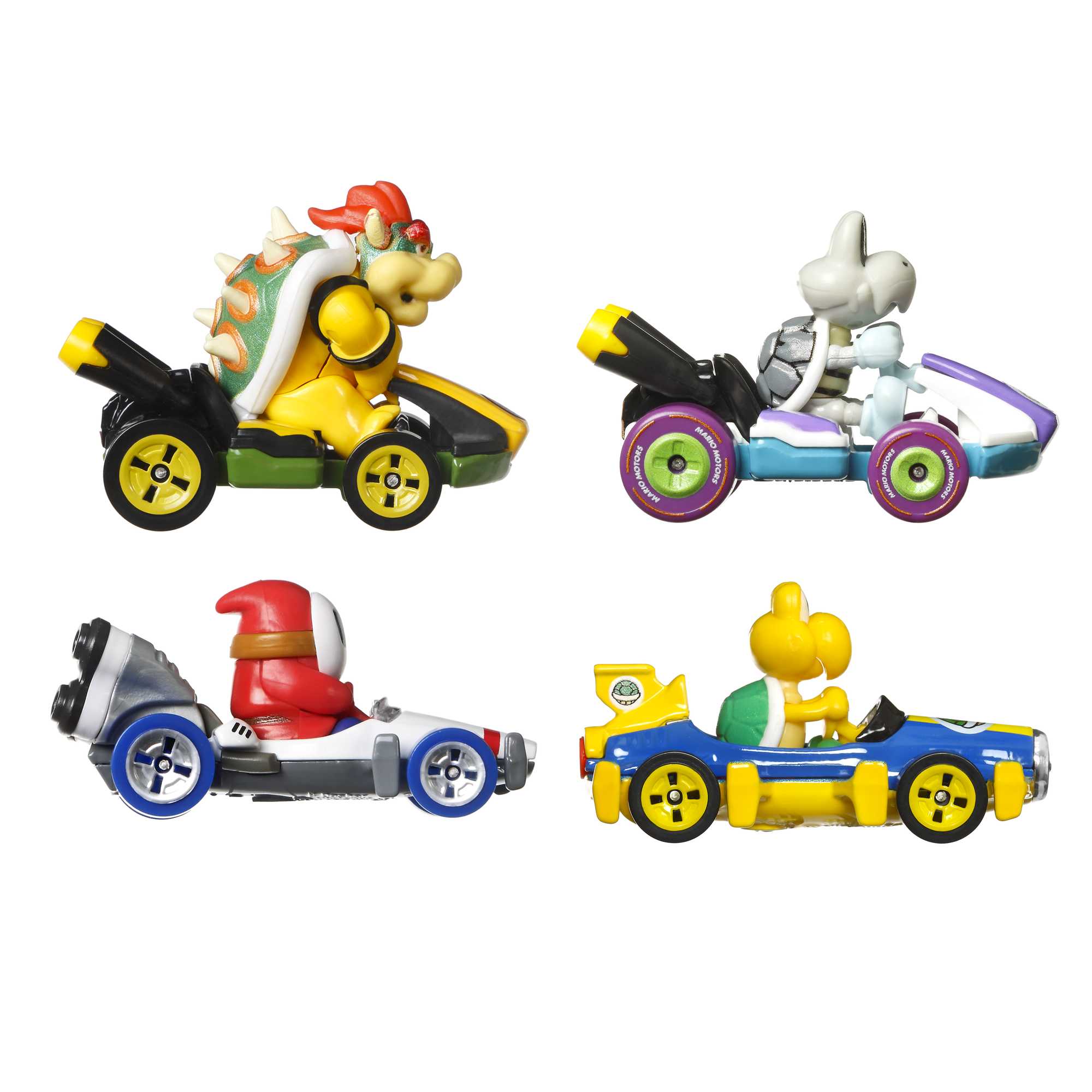 Hot Wheels Mario Kart Ve??culo de Brinquedo Pacote surpresa com 4 carros - Image 3