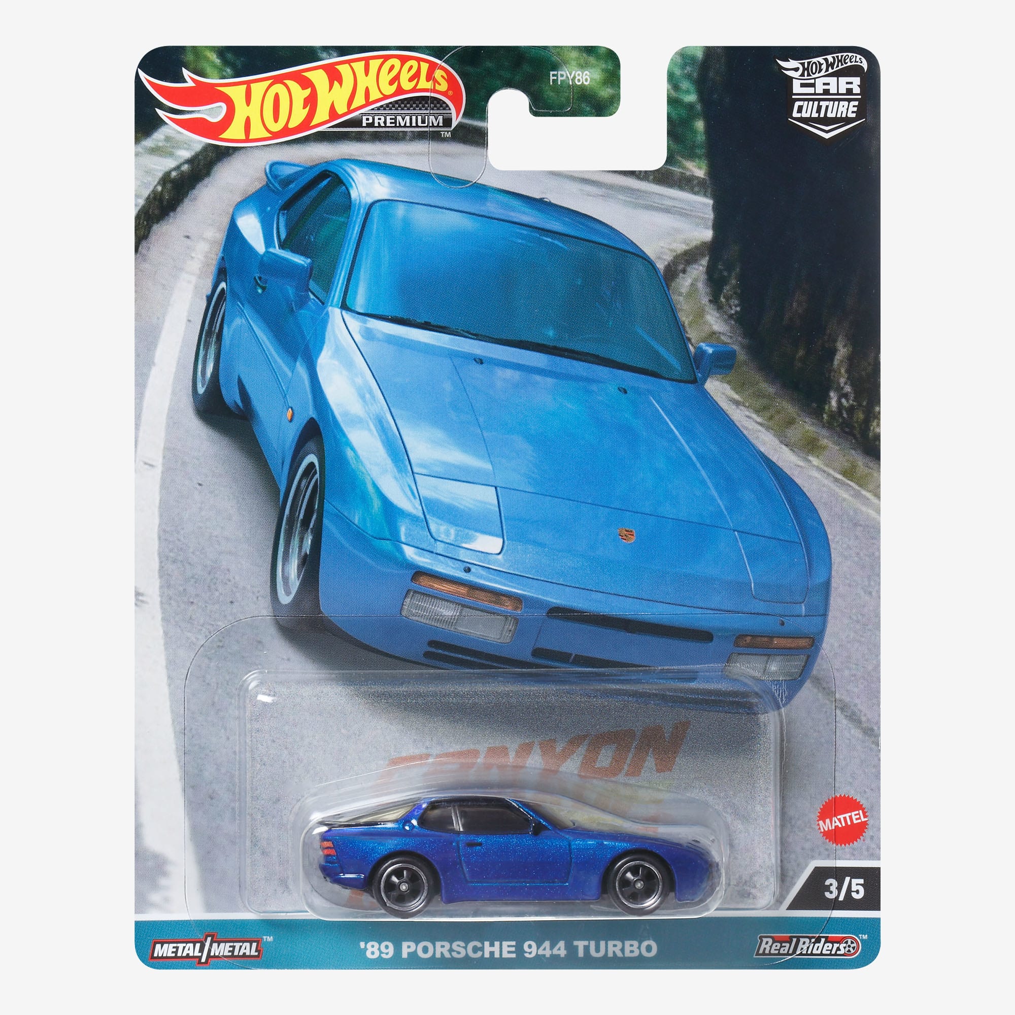 Hot Wheels Premium Car Culture Canyon Warriors ?C '89 Porsche 944 Turbo