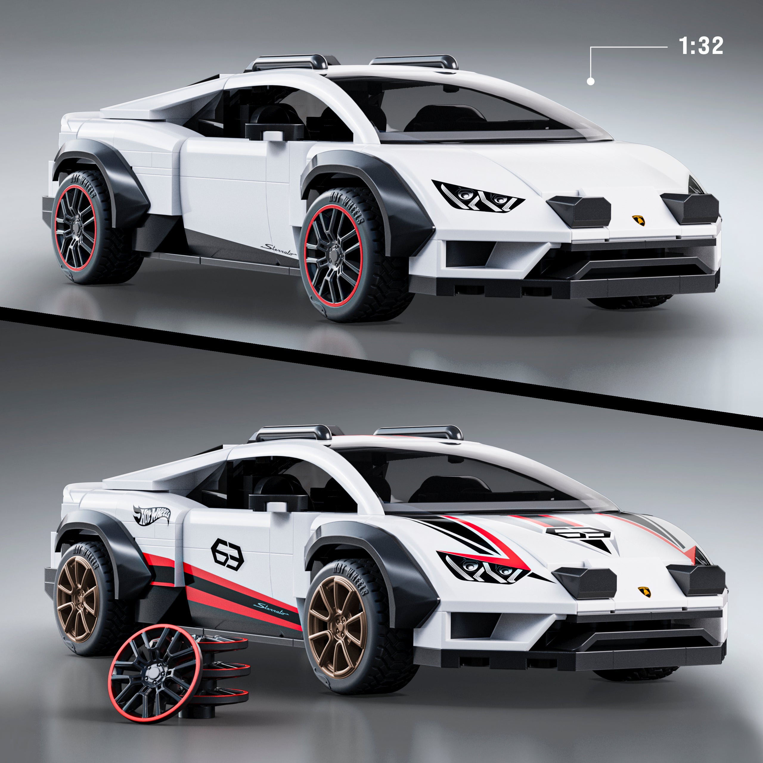 Hot Wheels-Coffret de Construction Lamborghini Hurac??n Sterrato - Image 3