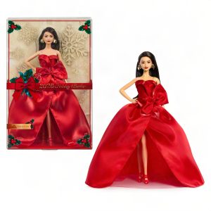 Barbie-Poup??e Barbie Joyeux?No?l?2026-Avec Emballage de Pr??sentation