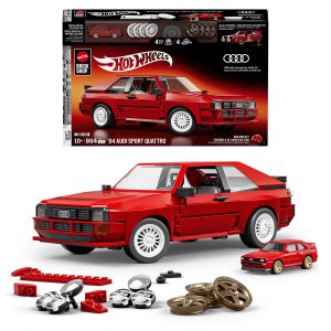 Hot?Wheels-Coffret de Construction Audi Sport Quattro-864?Pi??ces