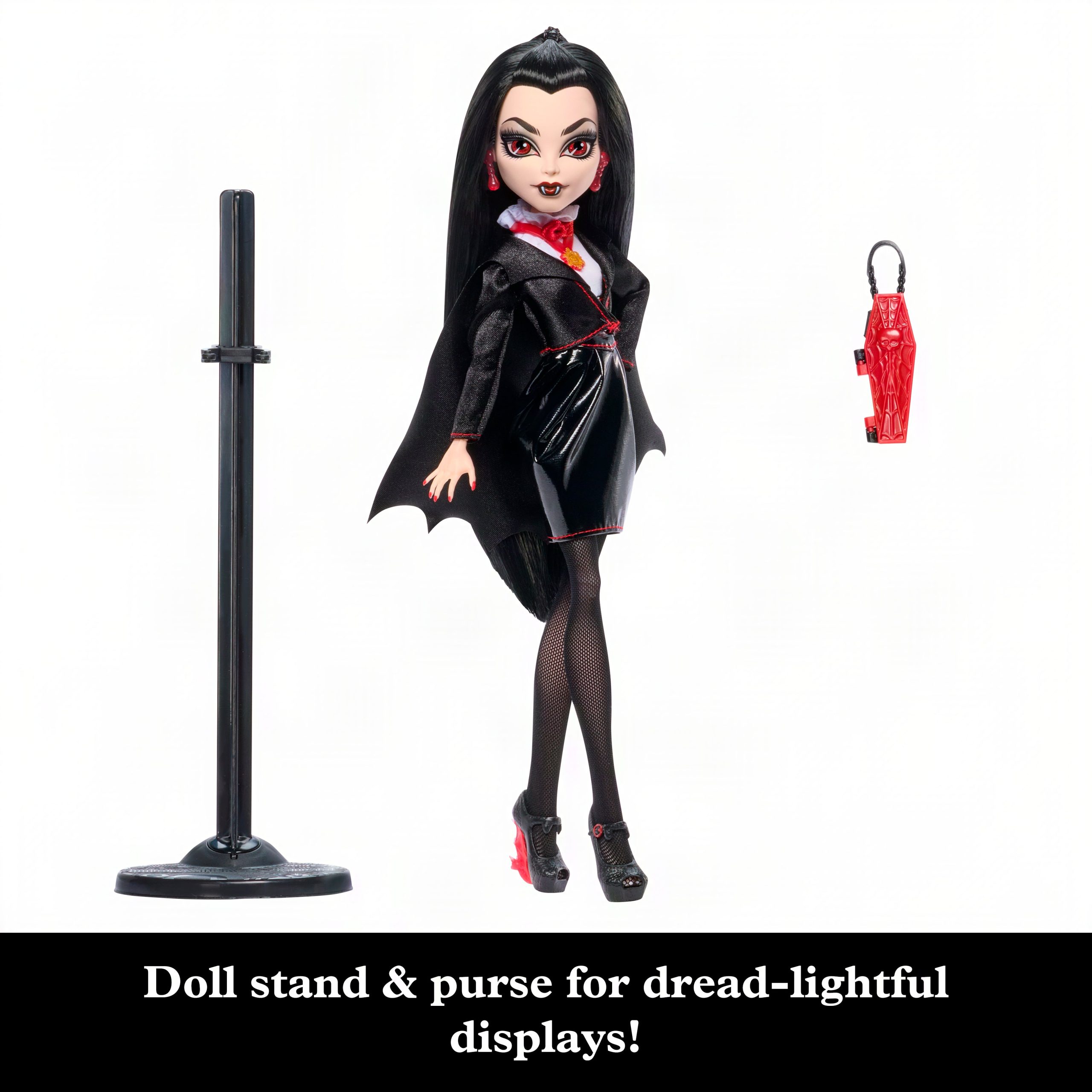 Monster High X Universal Monsters?Dracula?Collector Doll With Black?Dress?&?Coffin?Purse - Image 3