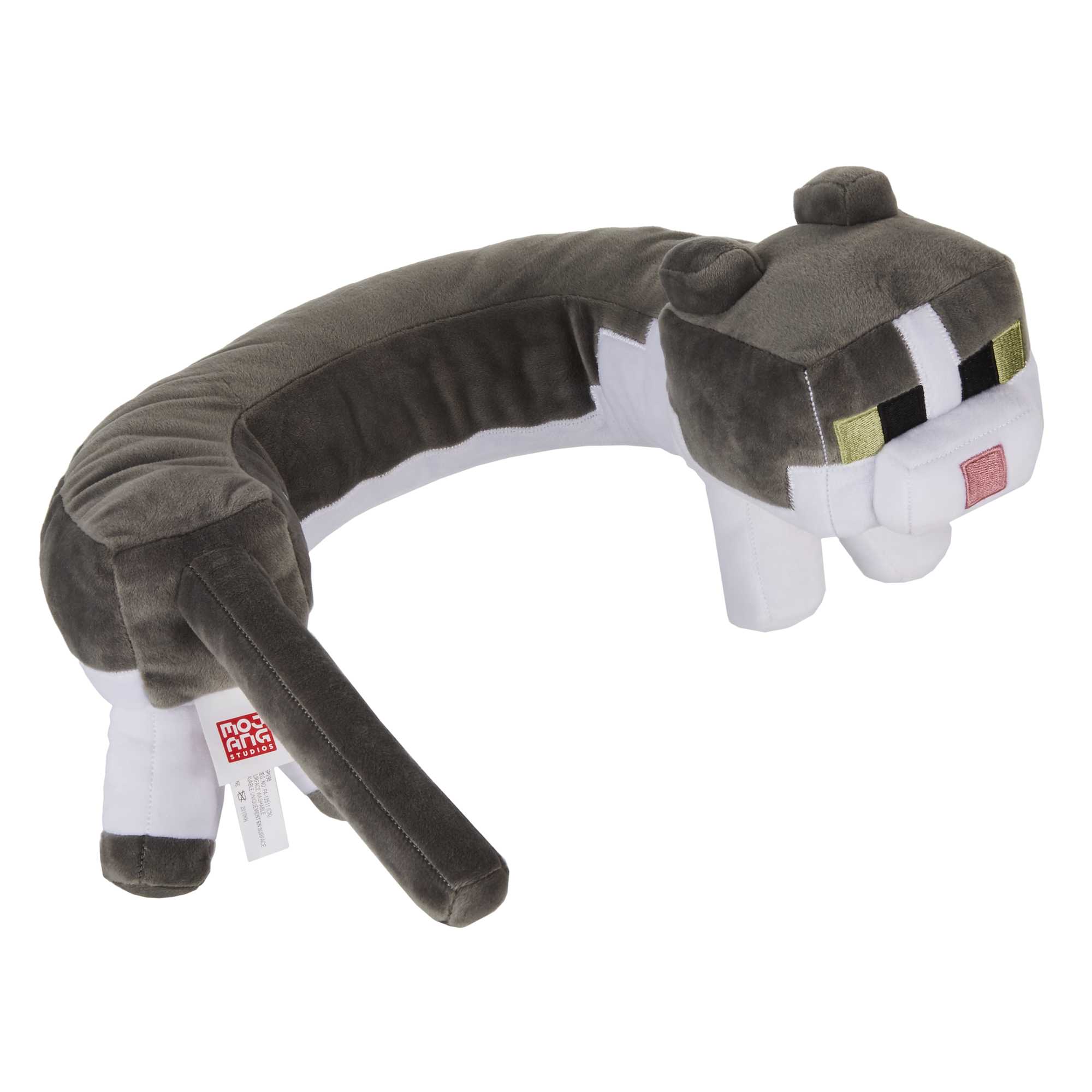 Minecraft Purring Sounds Neck Pillow. Cat Plush Toy With Sound For Travel