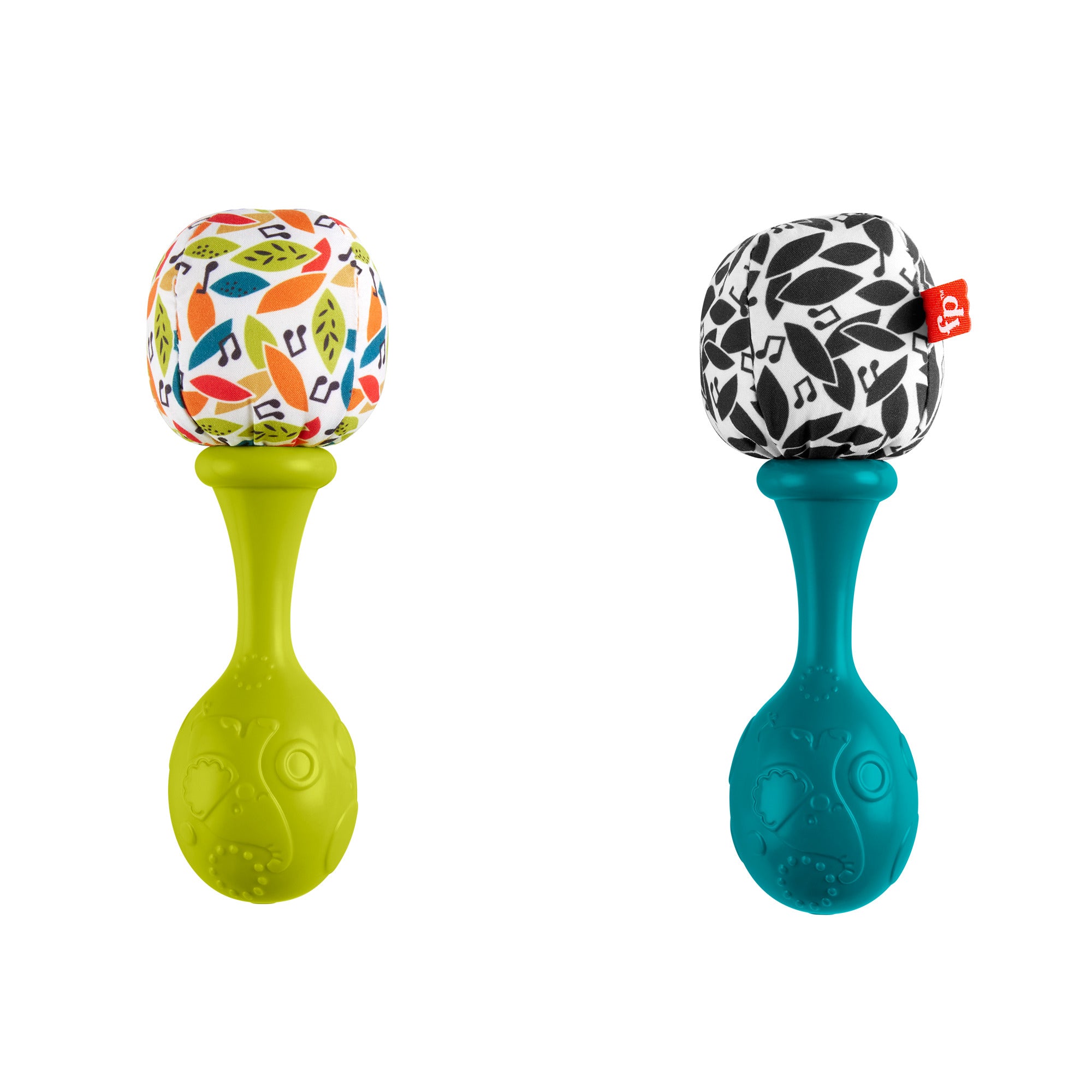 Fisher-Price Baby Sonajas para Beb??s Maracas Azul y Verde Diversi??n y M??sica - Image 5