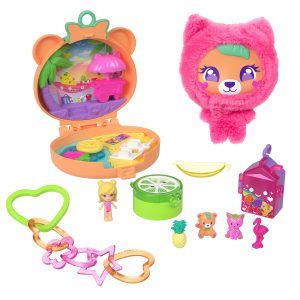 Polly Pocket Conjunto de Brinquedo Compacto Ursinho de Pel??cia