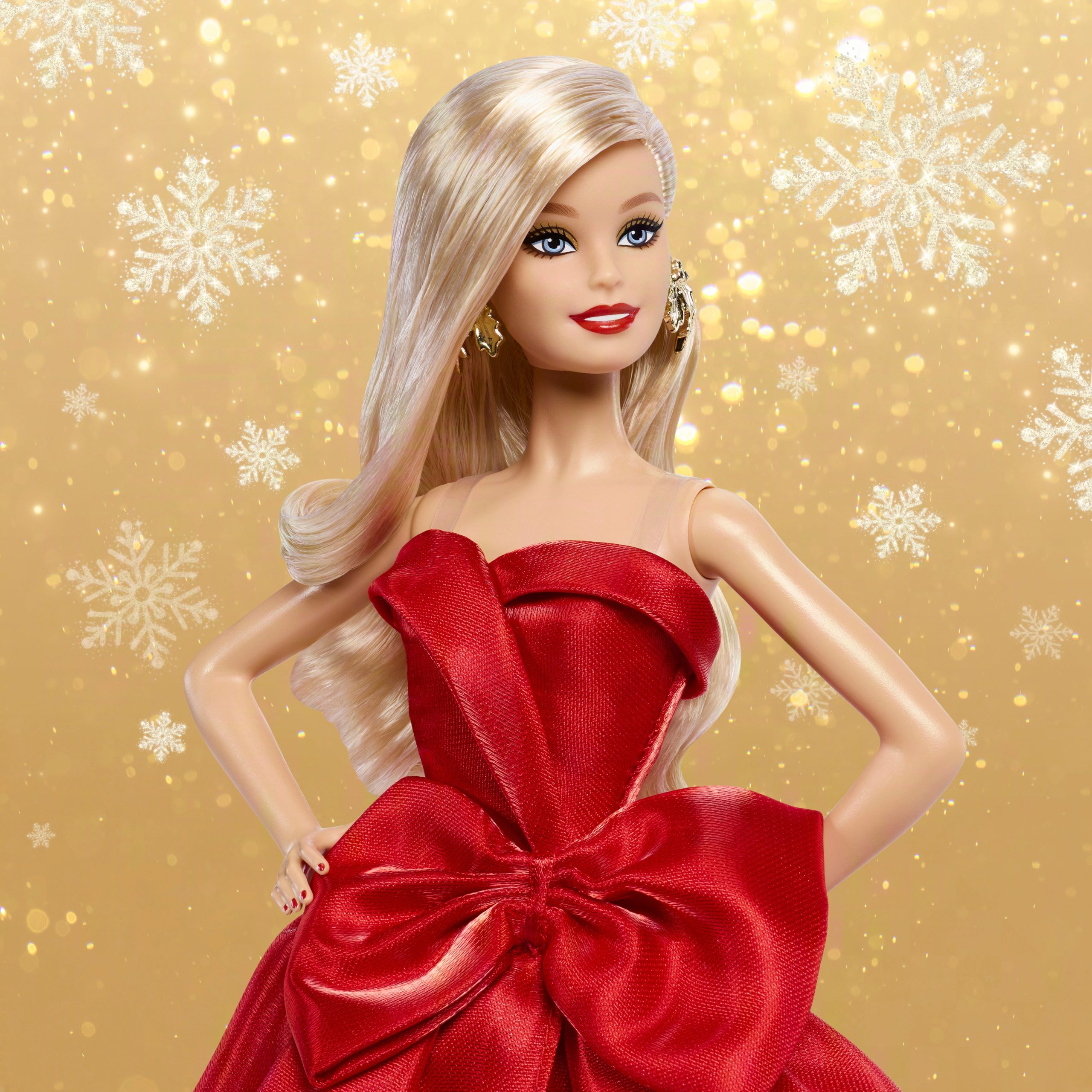 Barbie Signature Mu?eca de Colecci??n Holiday Barbie Rubia - Image 3