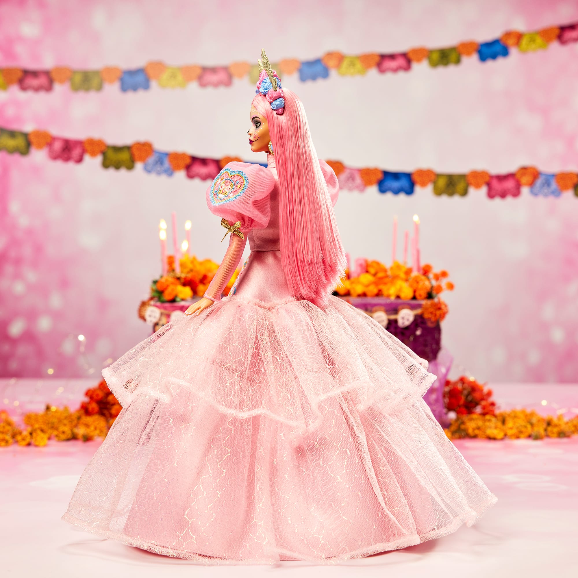 2023 D??a De Muertos Barbie x Pink Magnolia Doll - Image 3