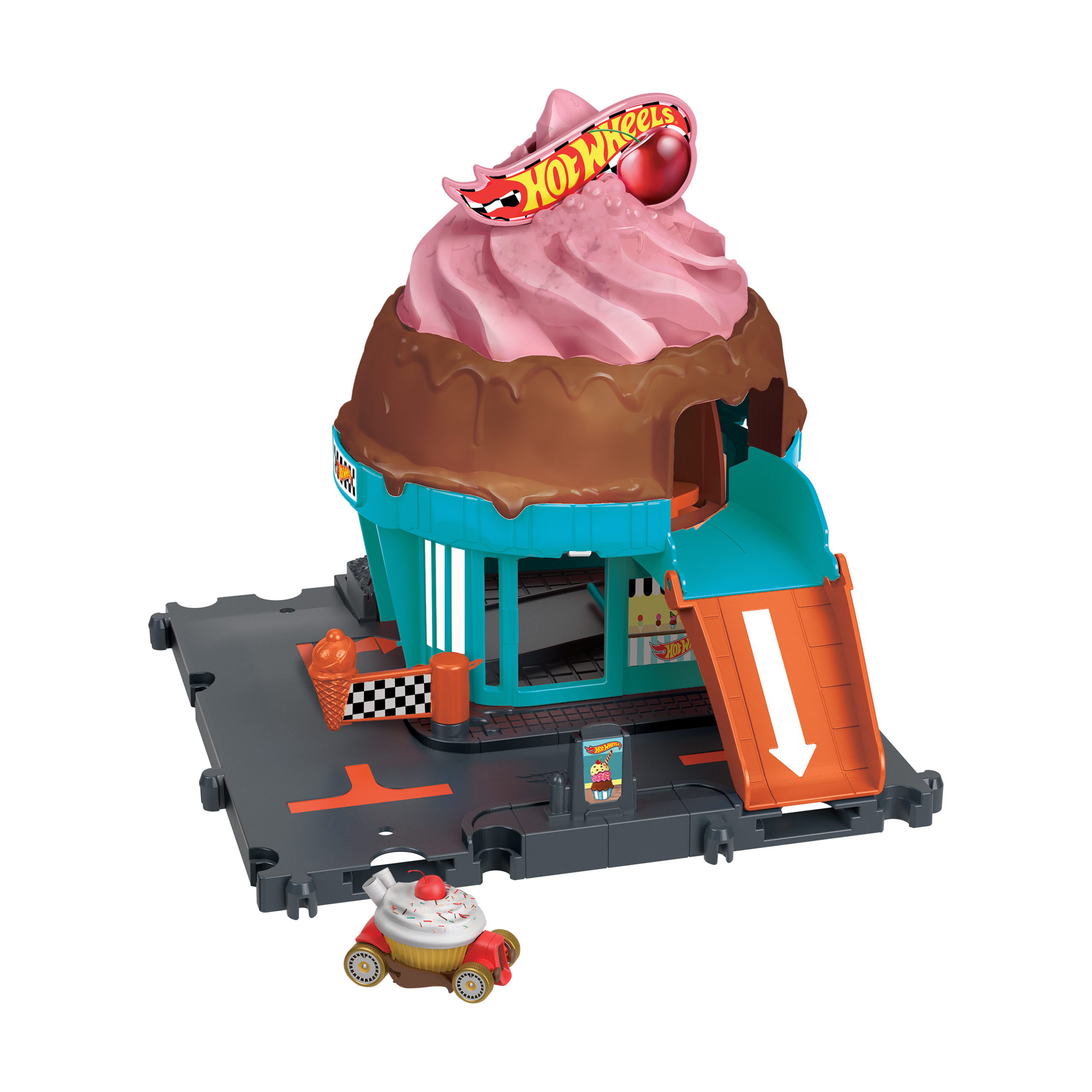 Hot?Wheels?City-Ville Course Glac??e-Coffret