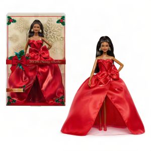 Barbie-Poup??e Barbie Joyeux?No?l?2026-Avec Emballage de Pr??sentation