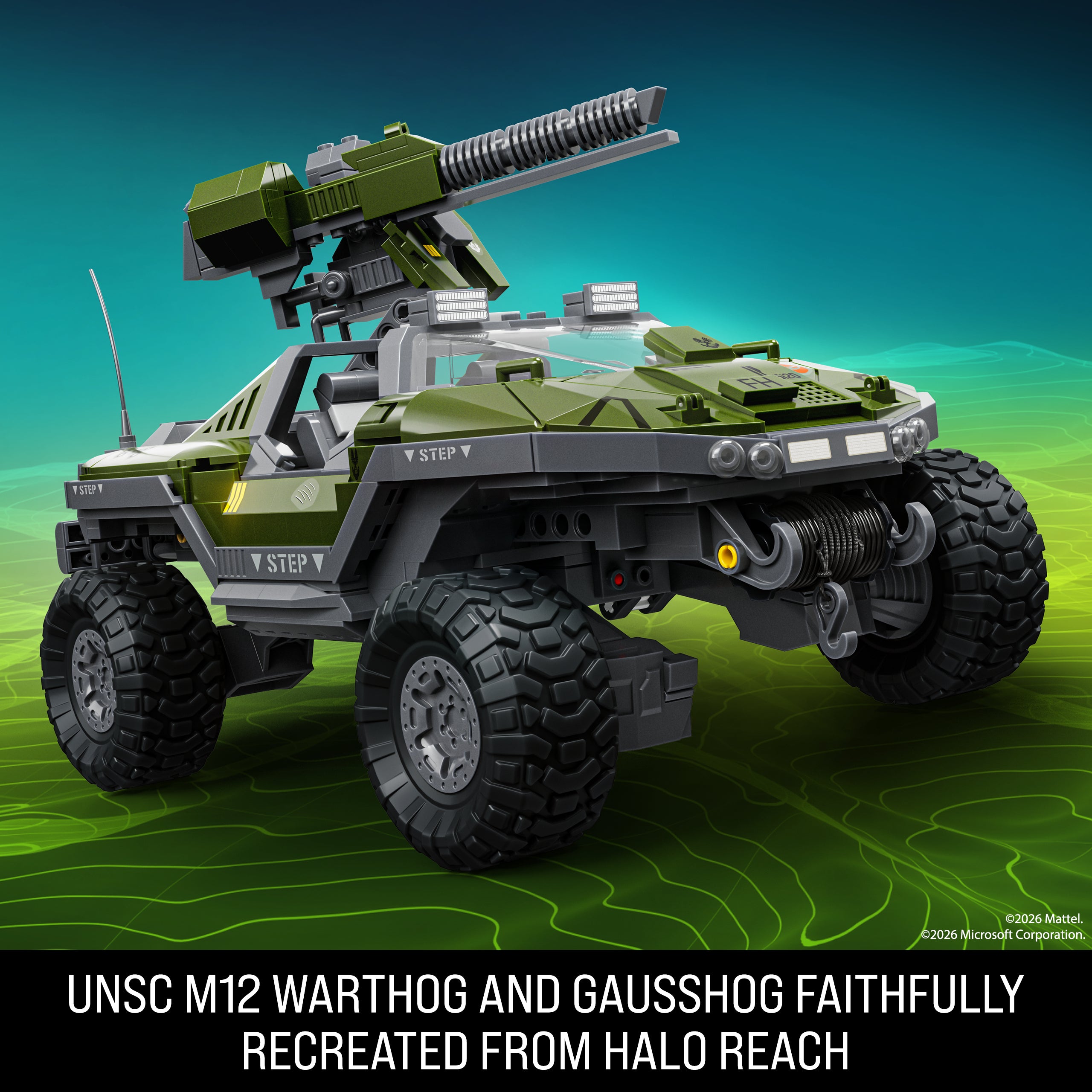 Mattel Brick Shop Hot Wheels Halo UNSC M12 Warthog Building Toy Kit (935?Pieces). For Collectors - Image 4