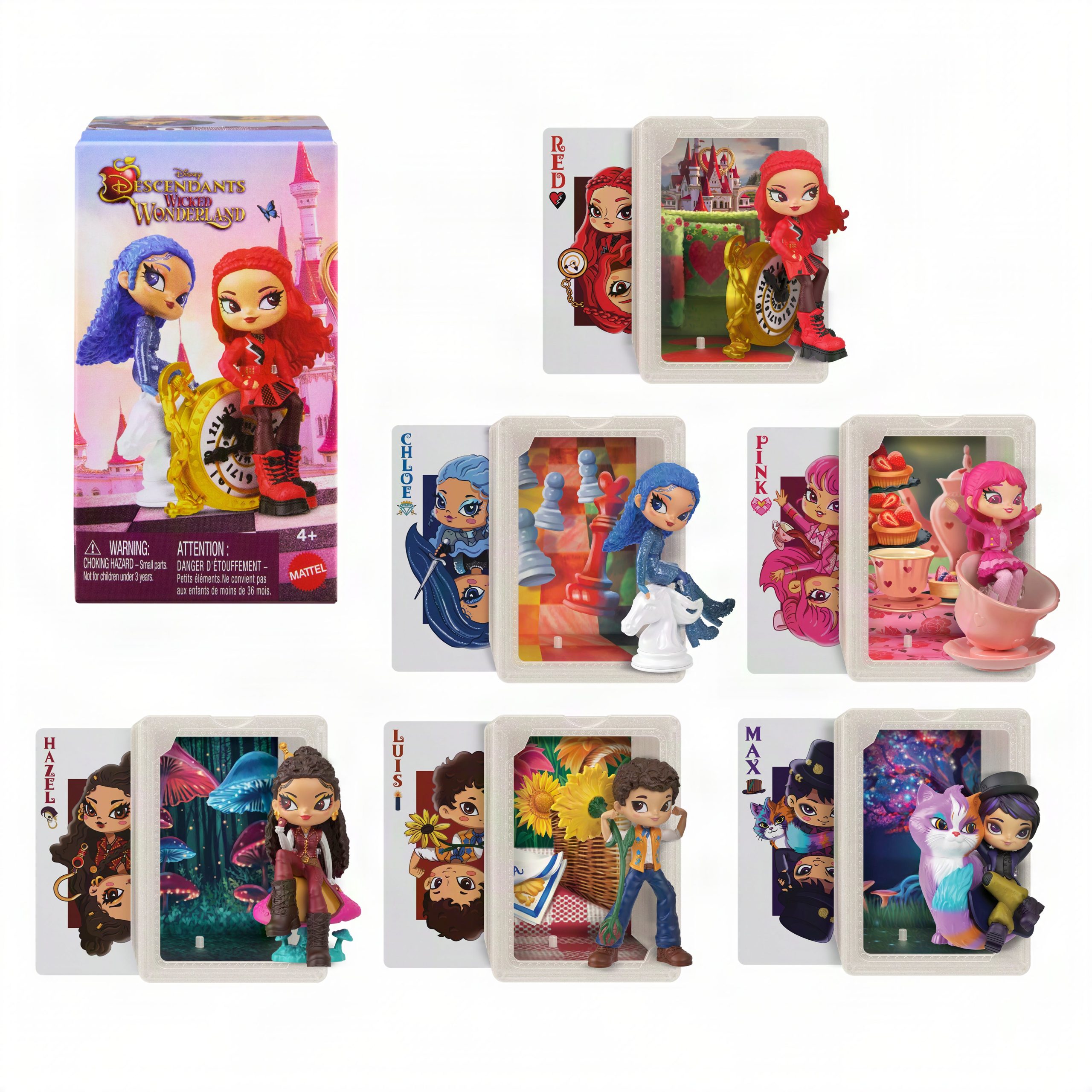 Disney Descendants: Wicked Wonderland. Stack & Reveal Toy. Surprise Small Dolls
