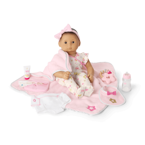 Bitty Baby? Doll #4 with black hair Care & Play Set