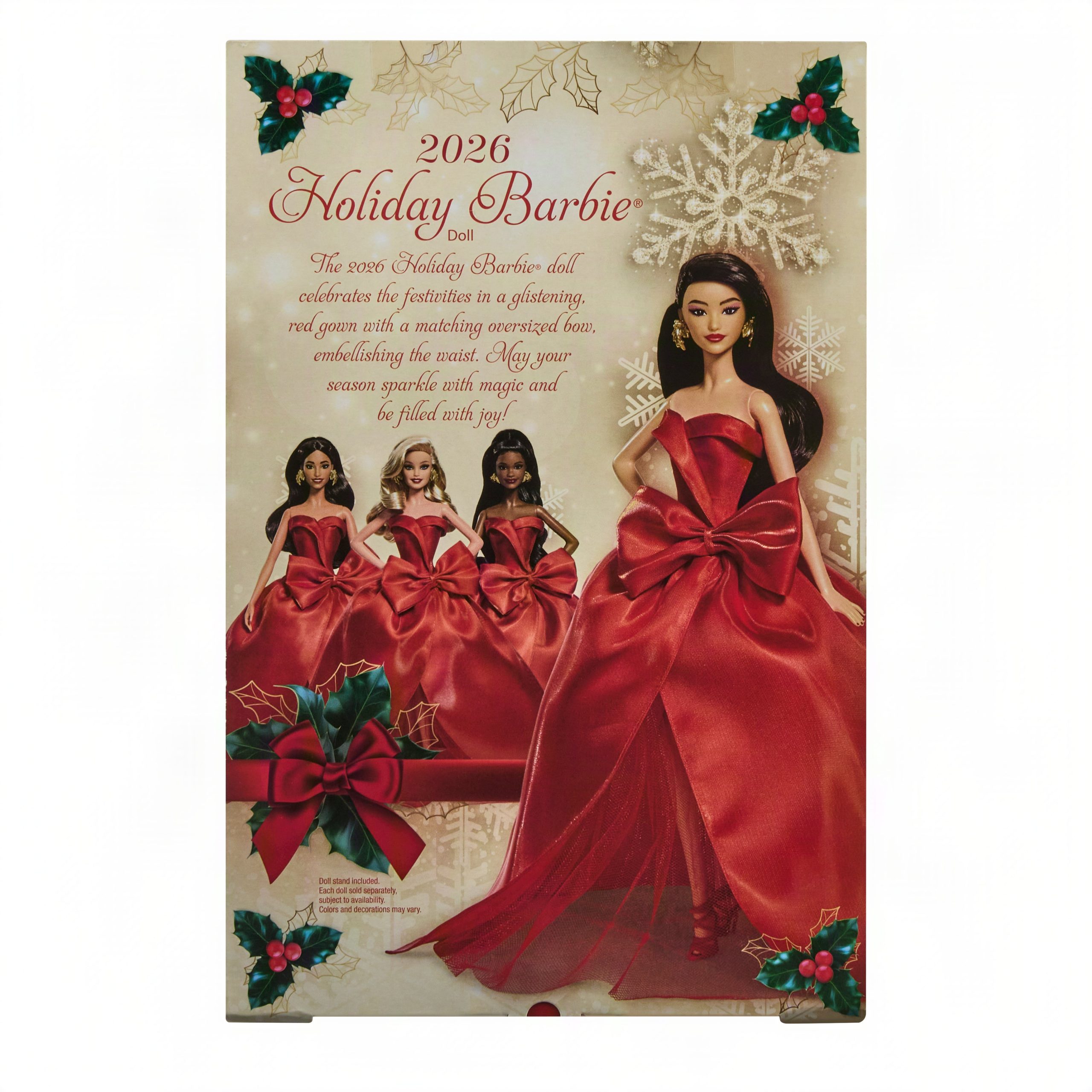Barbie-Poup??e Barbie Joyeux?No?l?2026-Avec Emballage de Pr??sentation - Image 6