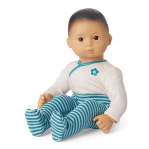 Bitty Baby? Doll #4 with black hair in Soft Blue