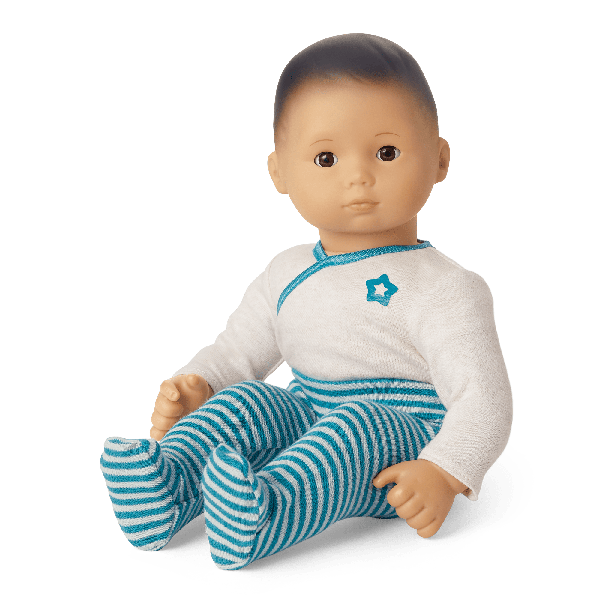 Bitty Baby? Doll #4 with black hair in Soft Blue
