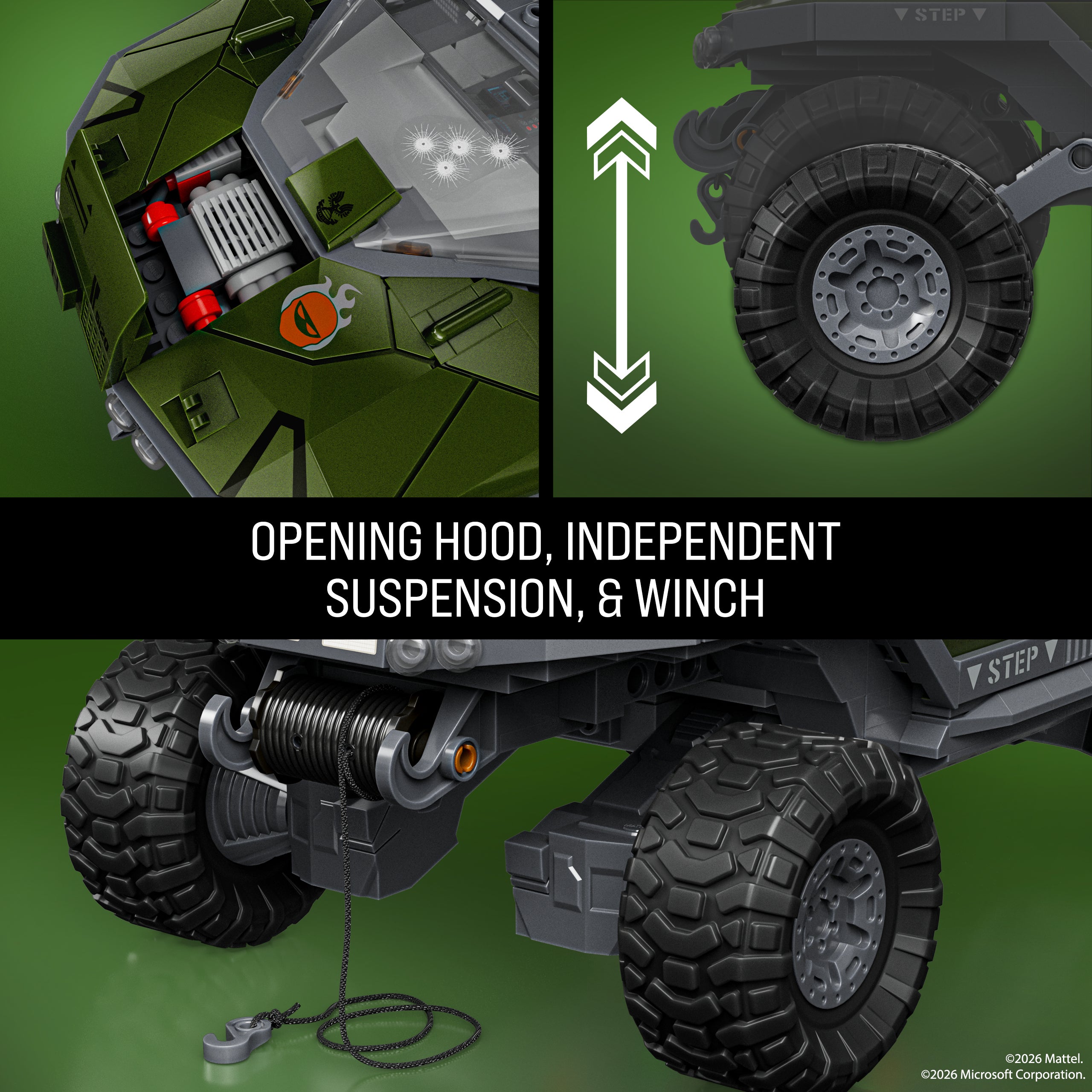 Mattel Brick Shop Hot Wheels Halo UNSC M12 Warthog Building Toy Kit (935?Pieces). For Collectors - Image 6