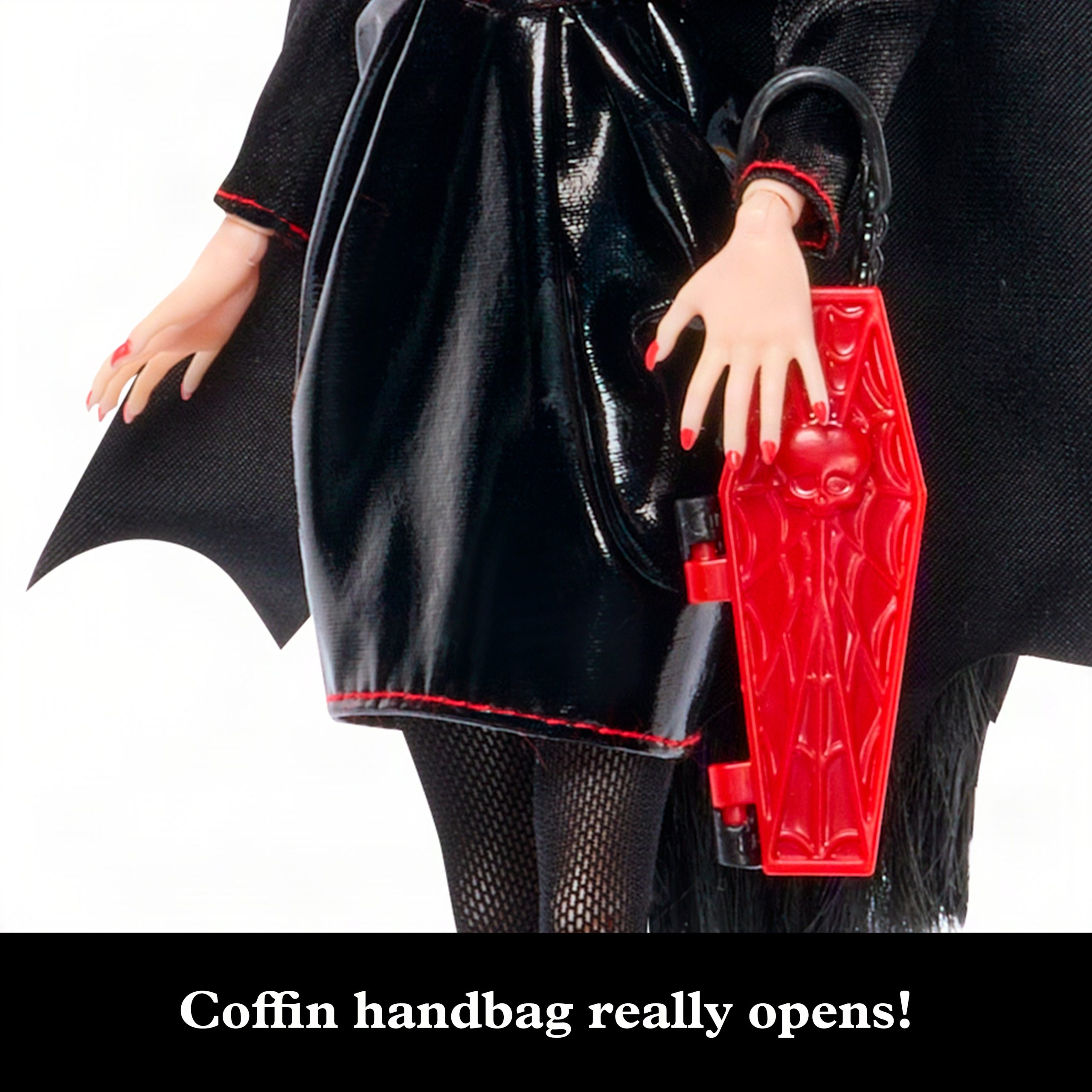 Monster High X Universal Monsters?Dracula?Collector Doll With Black?Dress?&?Coffin?Purse - Image 4