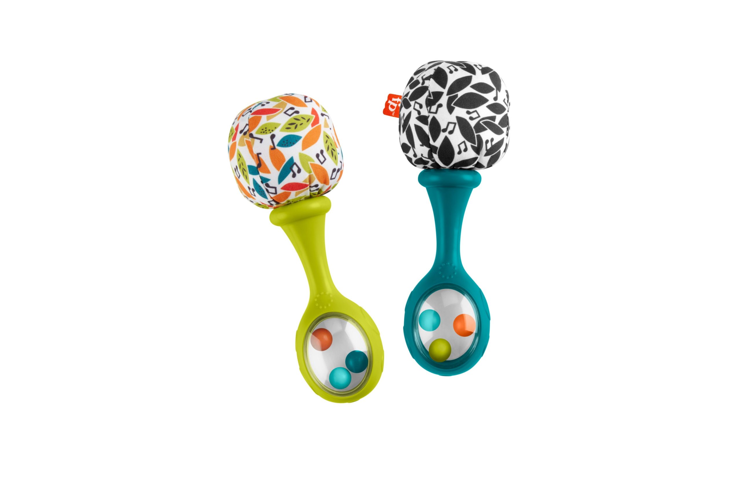Fisher-Price Baby Sonajas para Beb??s Maracas Azul y Verde Diversi??n y M??sica - Image 4