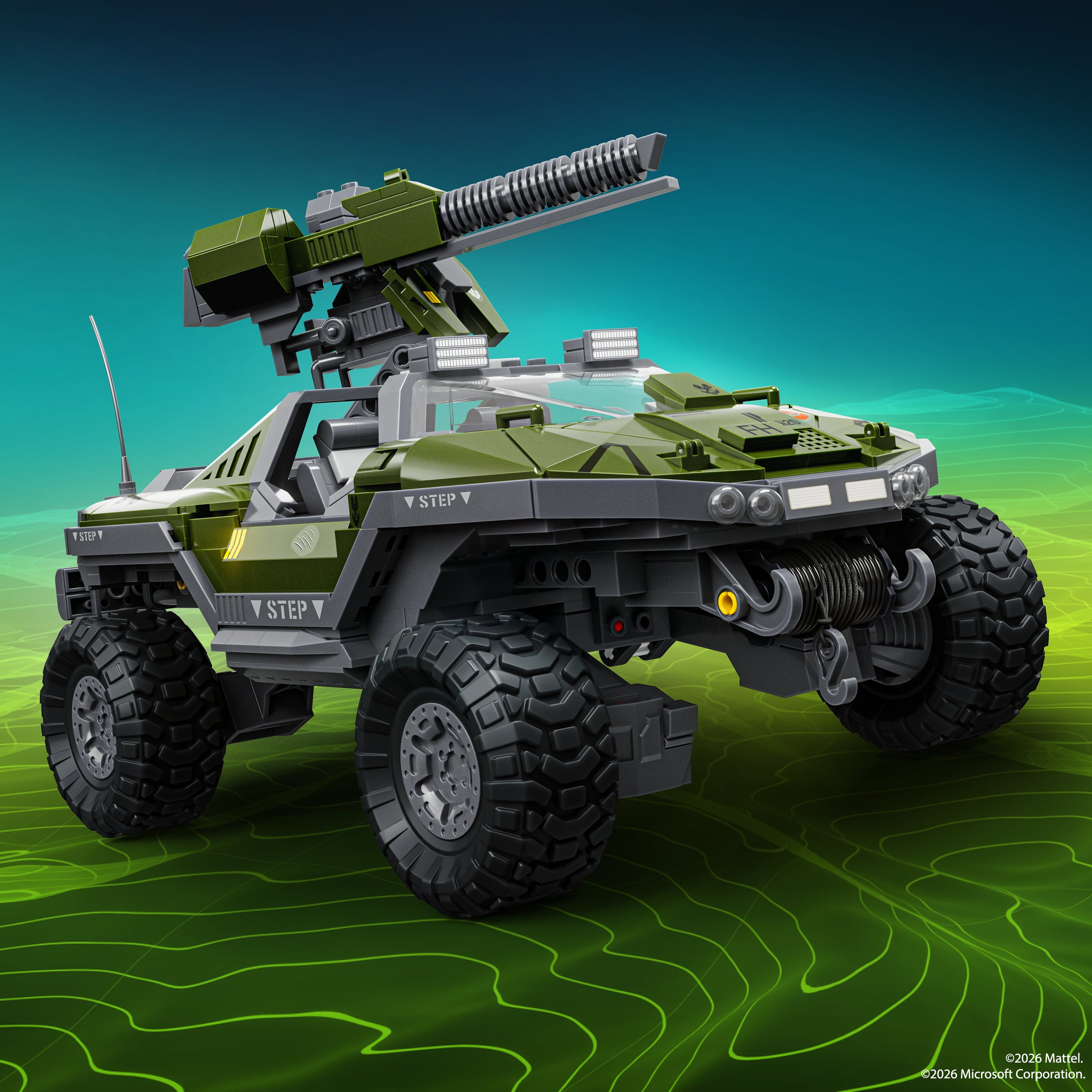 Hot?Wheels-Coffret de Construction V??hicule Warthog Halo-935?Pi??ces - Image 4