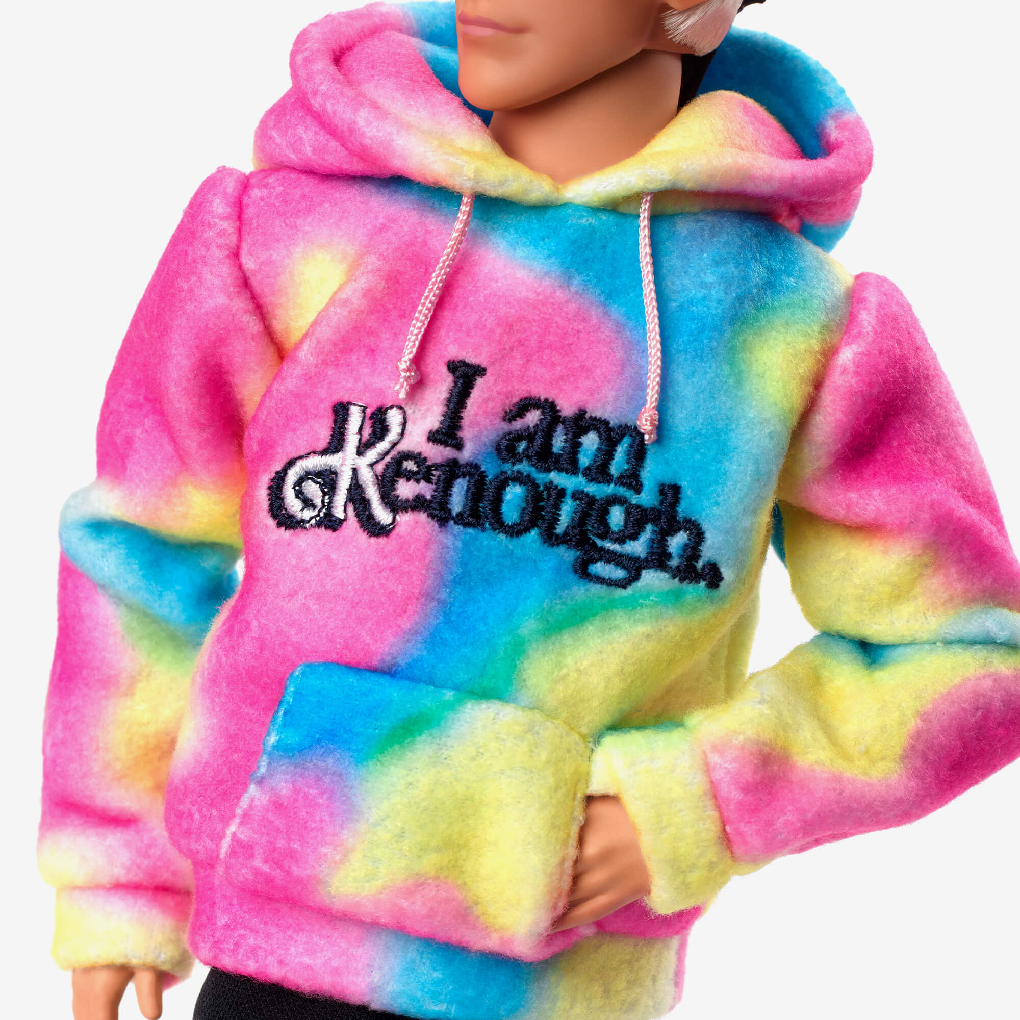 Ken Doll Wearing I Am Kenough Hoodie ?C Barbie The Movie - Image 13