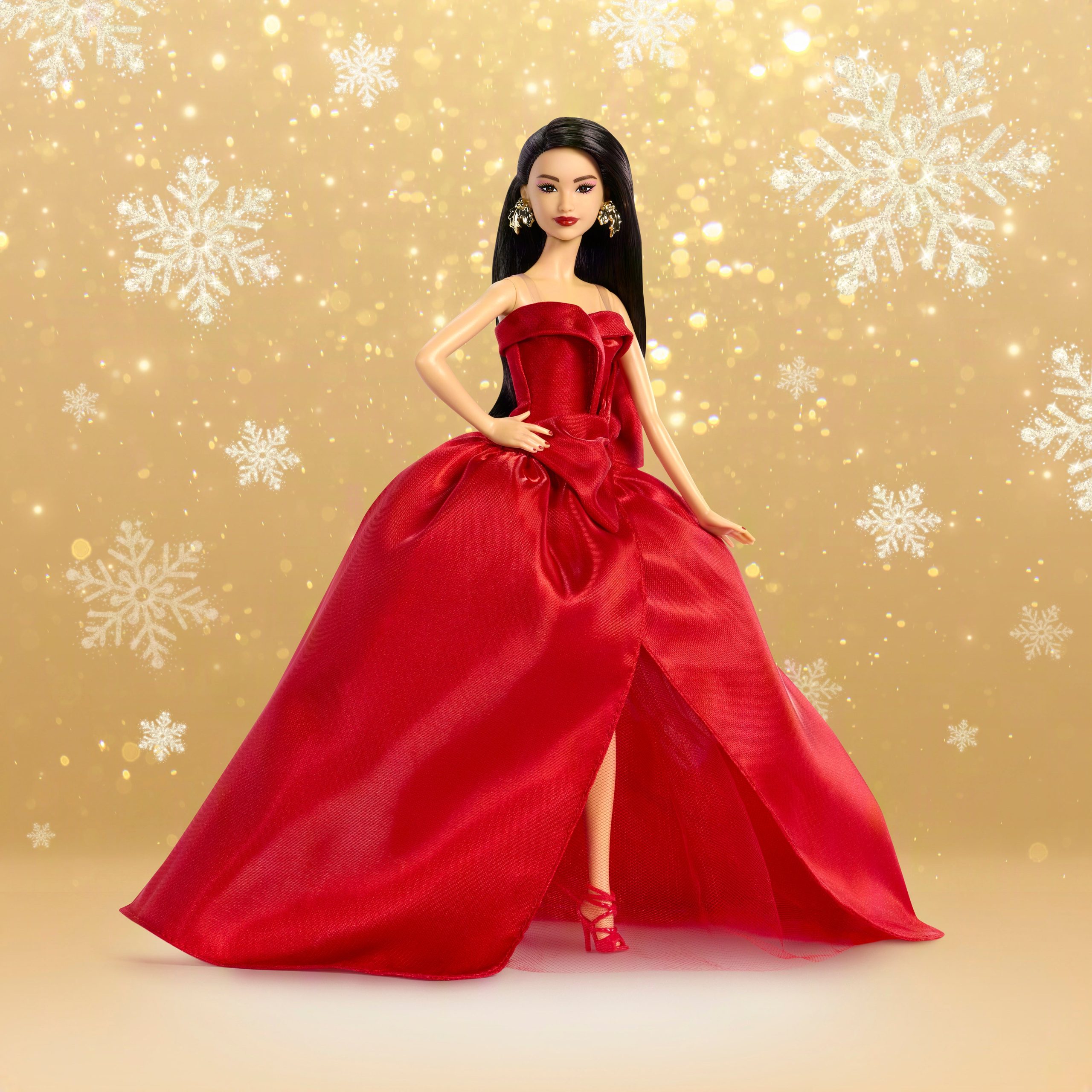 Barbie-Poup??e Barbie Joyeux?No?l?2026-Avec Emballage de Pr??sentation - Image 2