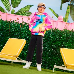 Ken Doll Wearing I Am Kenough Hoodie ?C Barbie The Movie