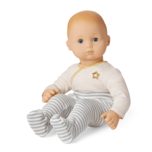Bitty Baby? Doll #3 with blonde hair in Cloud Gray