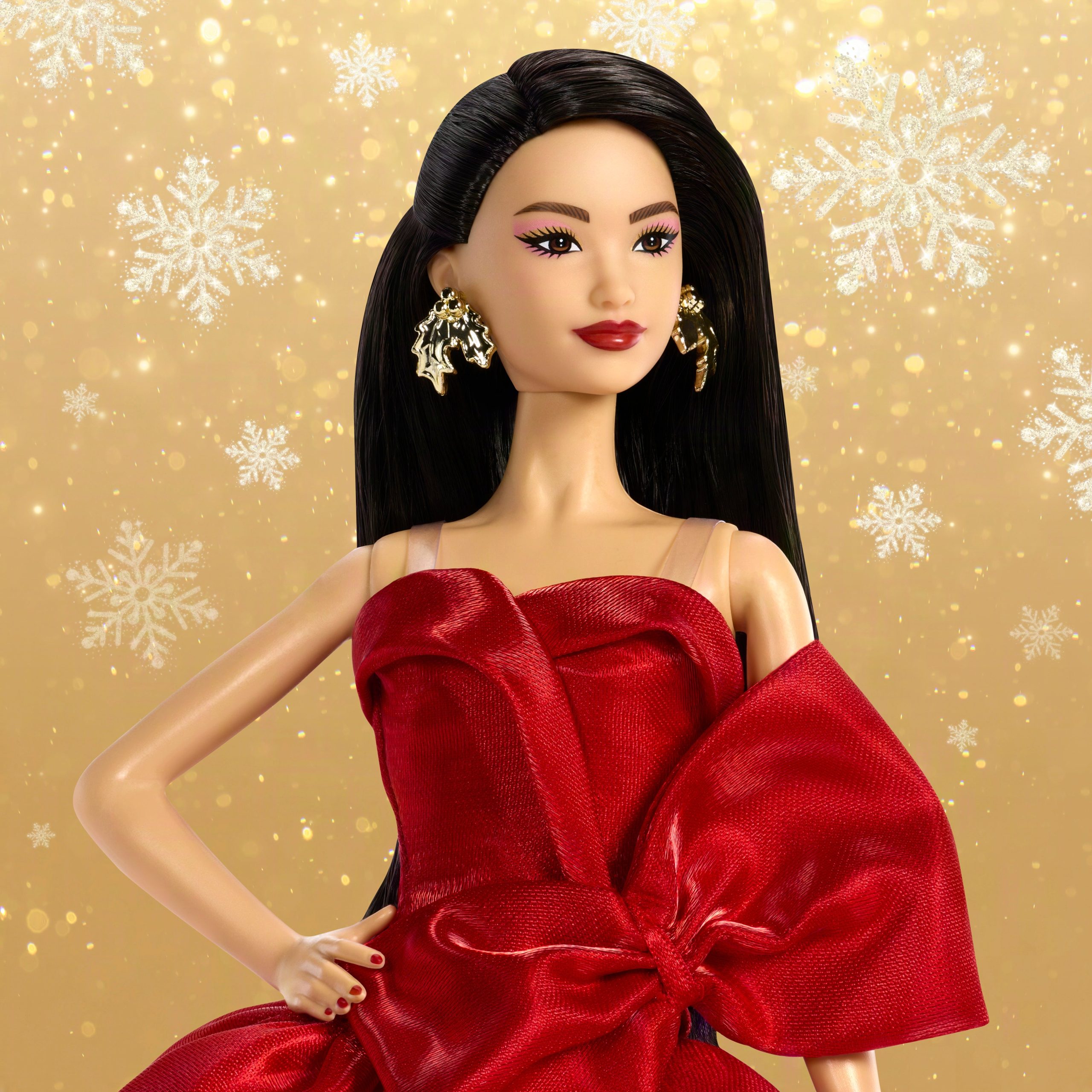Barbie-Poup??e Barbie Joyeux?No?l?2026-Avec Emballage de Pr??sentation - Image 3