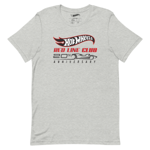 Hot Wheels? Red Line Club? 20th Anniversary Silhouette Logo ?C Heather Grey Shirt