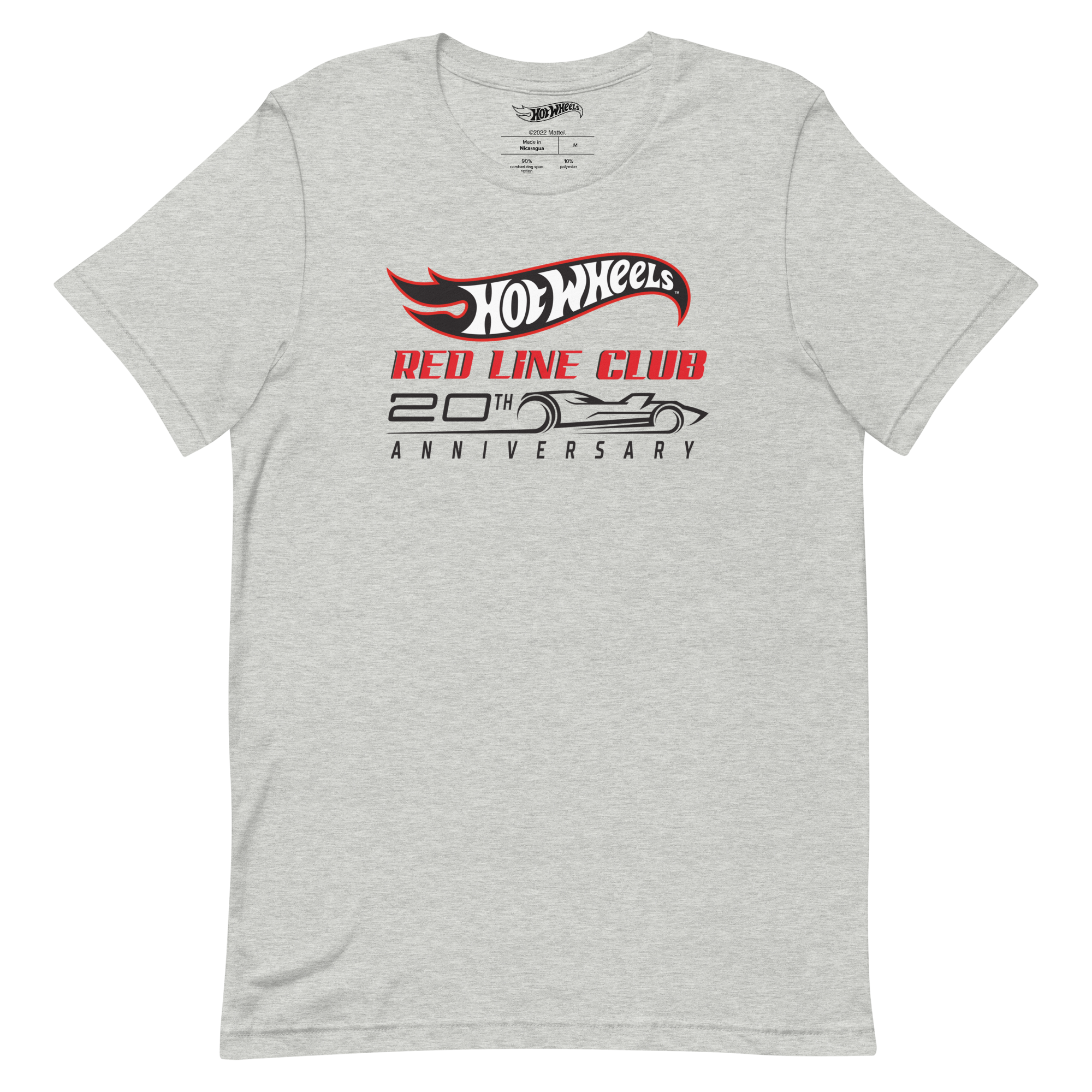 Hot Wheels? Red Line Club? 20th Anniversary Silhouette Logo ?C Heather Grey Shirt