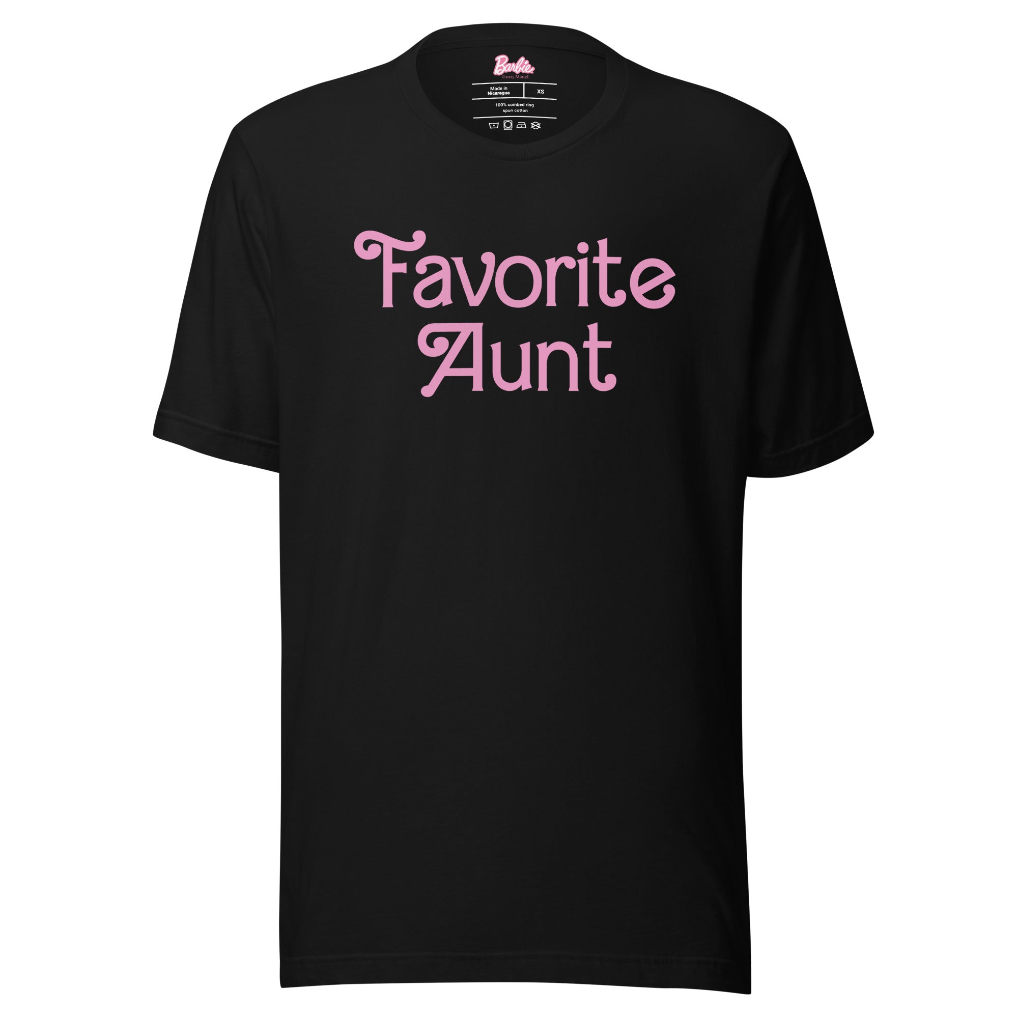 Barbie Favorite Aunt Black T-Shirt