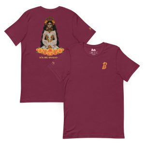 Barbie D??a de Muertos Maroon T-Shirt