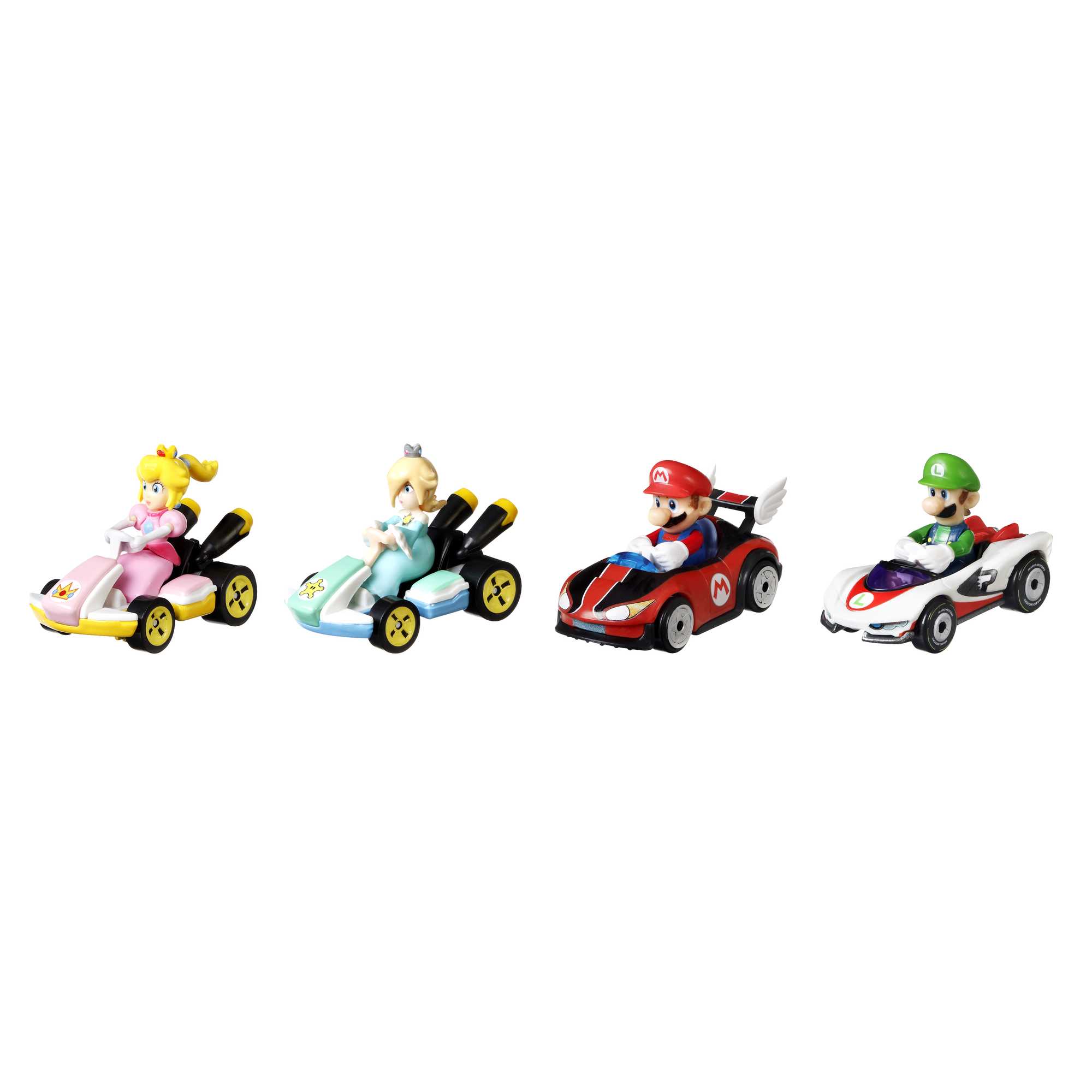 Hot Wheels Coffret de 4?V??hicules Mario Kart