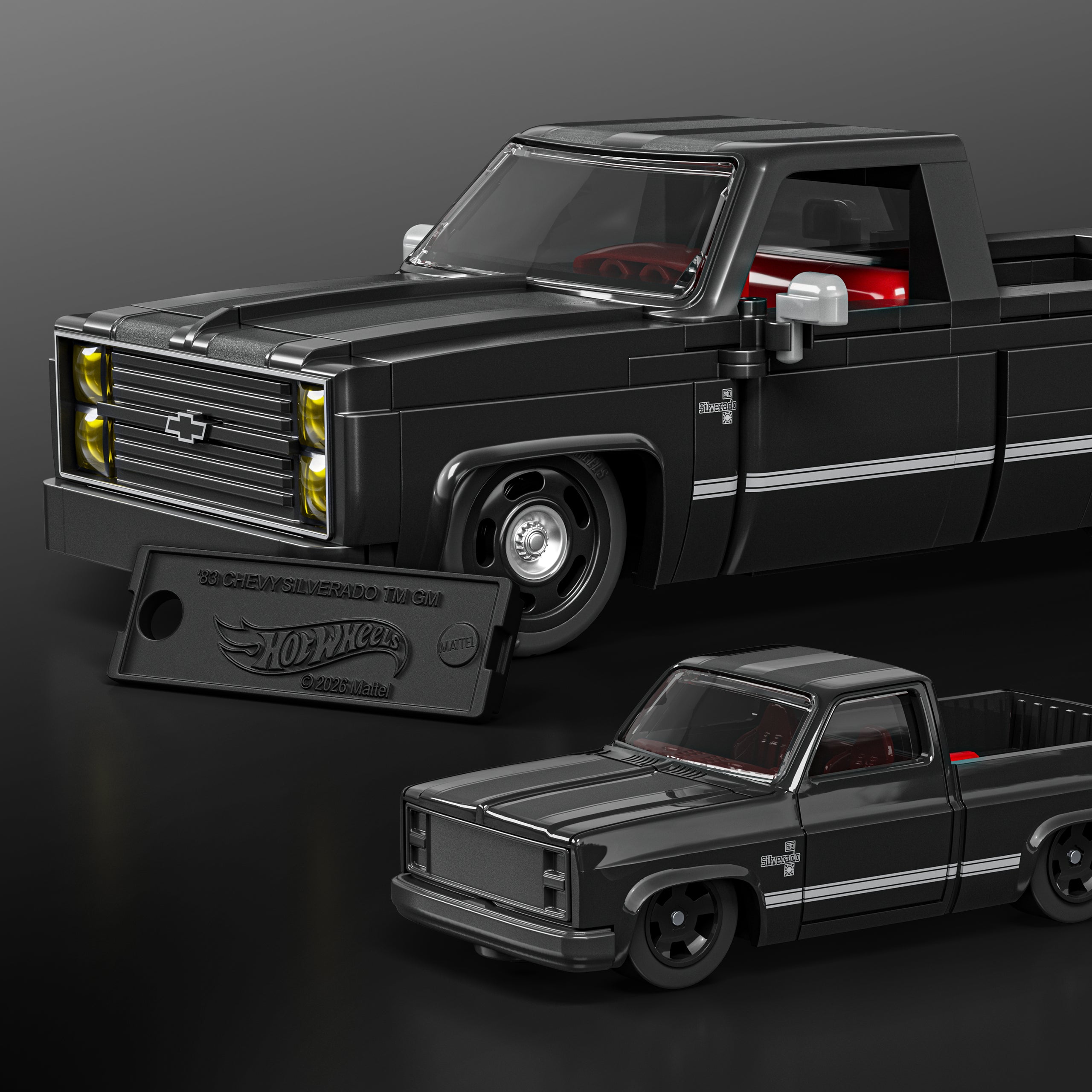 Coffret de Construction Mattel Brick Shop Hot Wheels. Chevy Silverado 1983 - Image 5