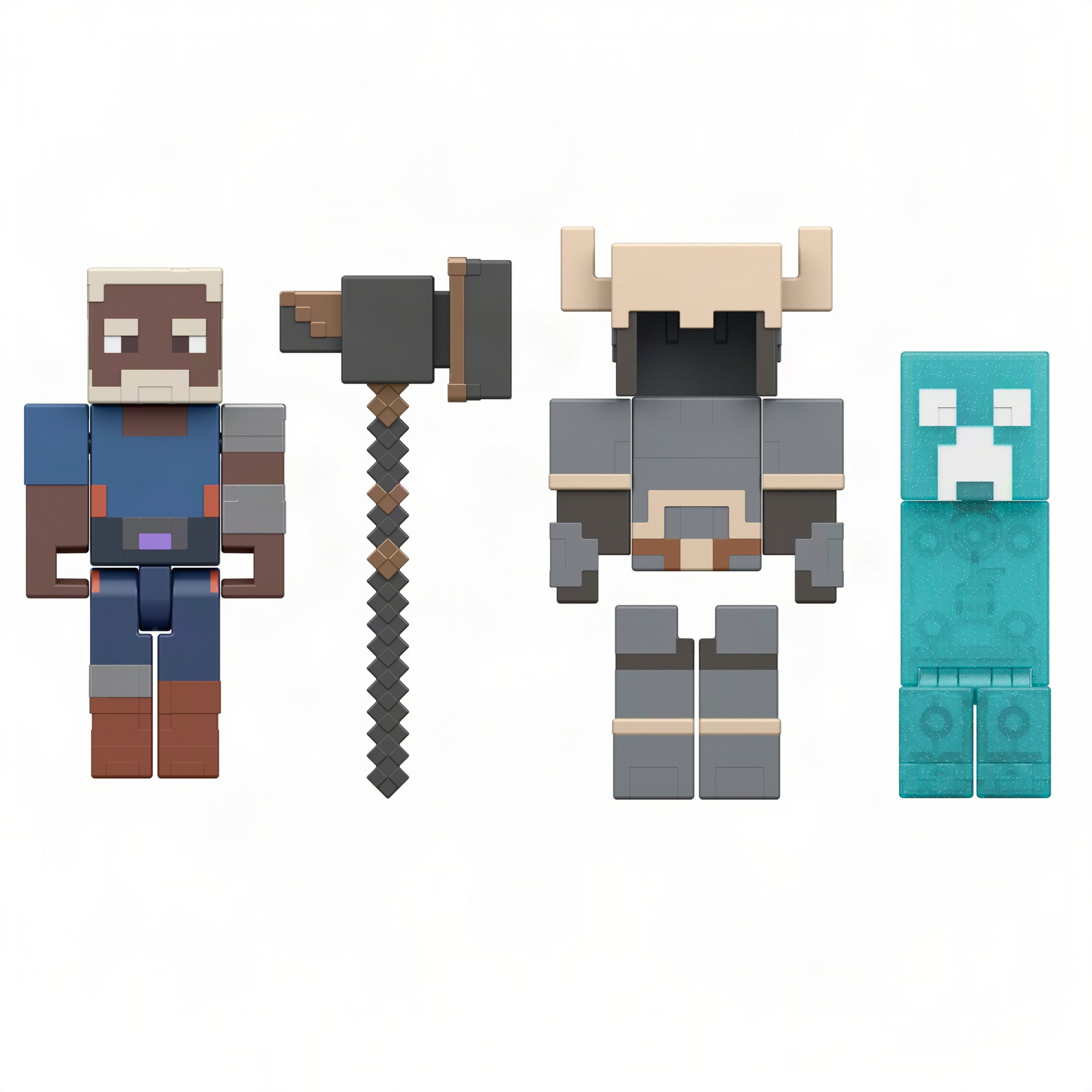 Minecraft?Dungeons II?Action Figures?& Accessories?Multipack. 3.25-inch?Scale & Pixelated Design