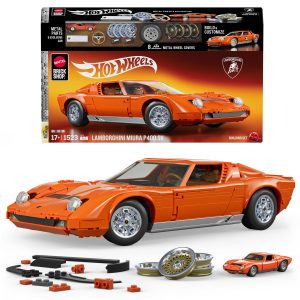 Mattel Brick Shop Hot Wheels Juguete de Construcci??n Premium Lamborghini Miura P400 SV