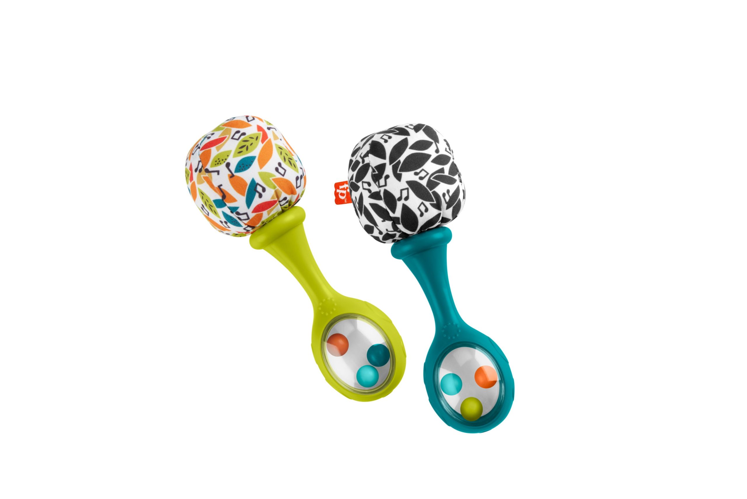 Fisher-Price Baby Sonajas para Beb??s Maracas Azul y Verde Diversi??n y M??sica - Image 3