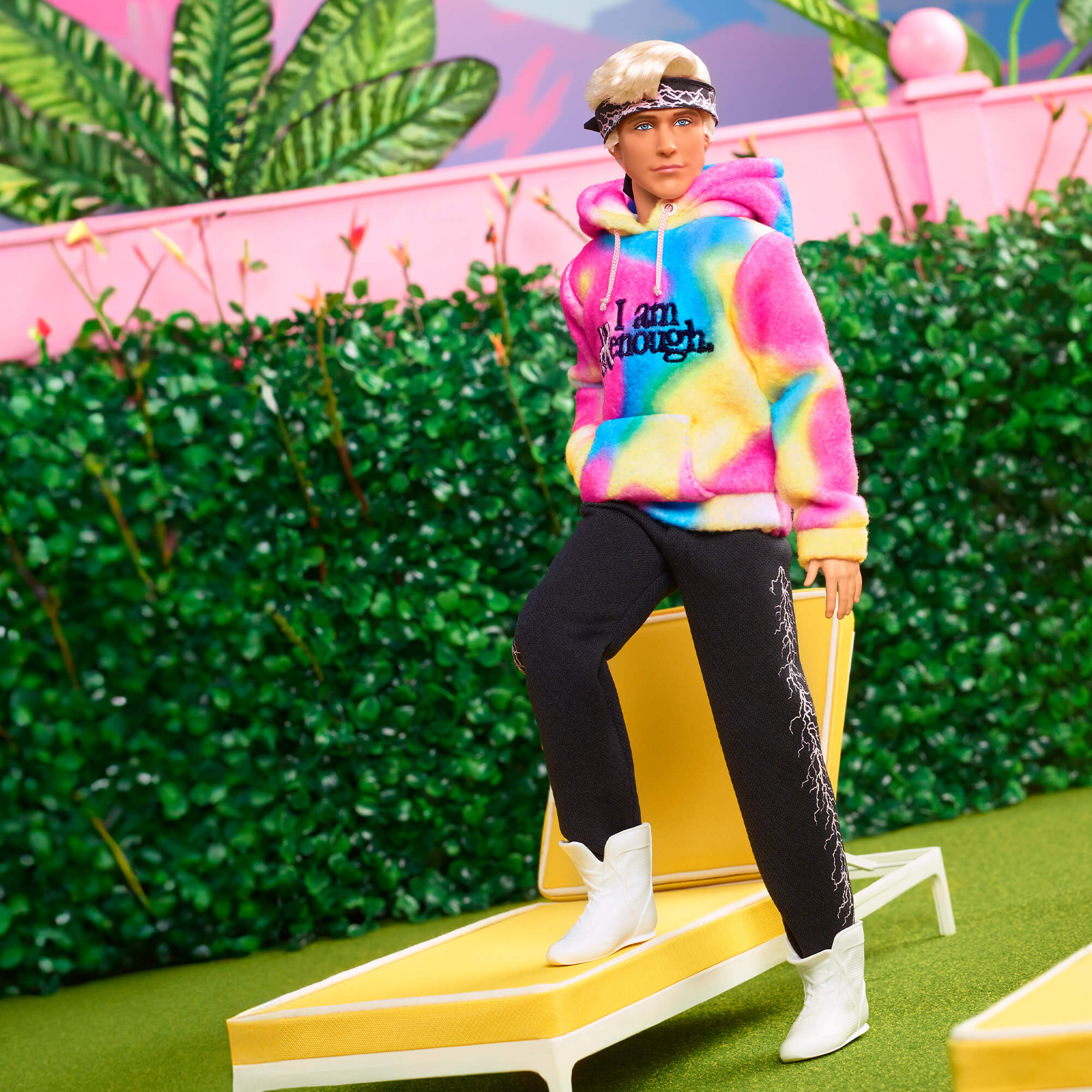 Ken Doll Wearing I Am Kenough Hoodie ?C Barbie The Movie - Image 2