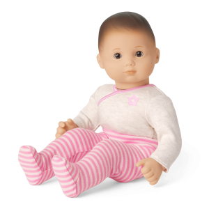 Bitty Baby? Doll #2 with brown hair in Pretty Pink