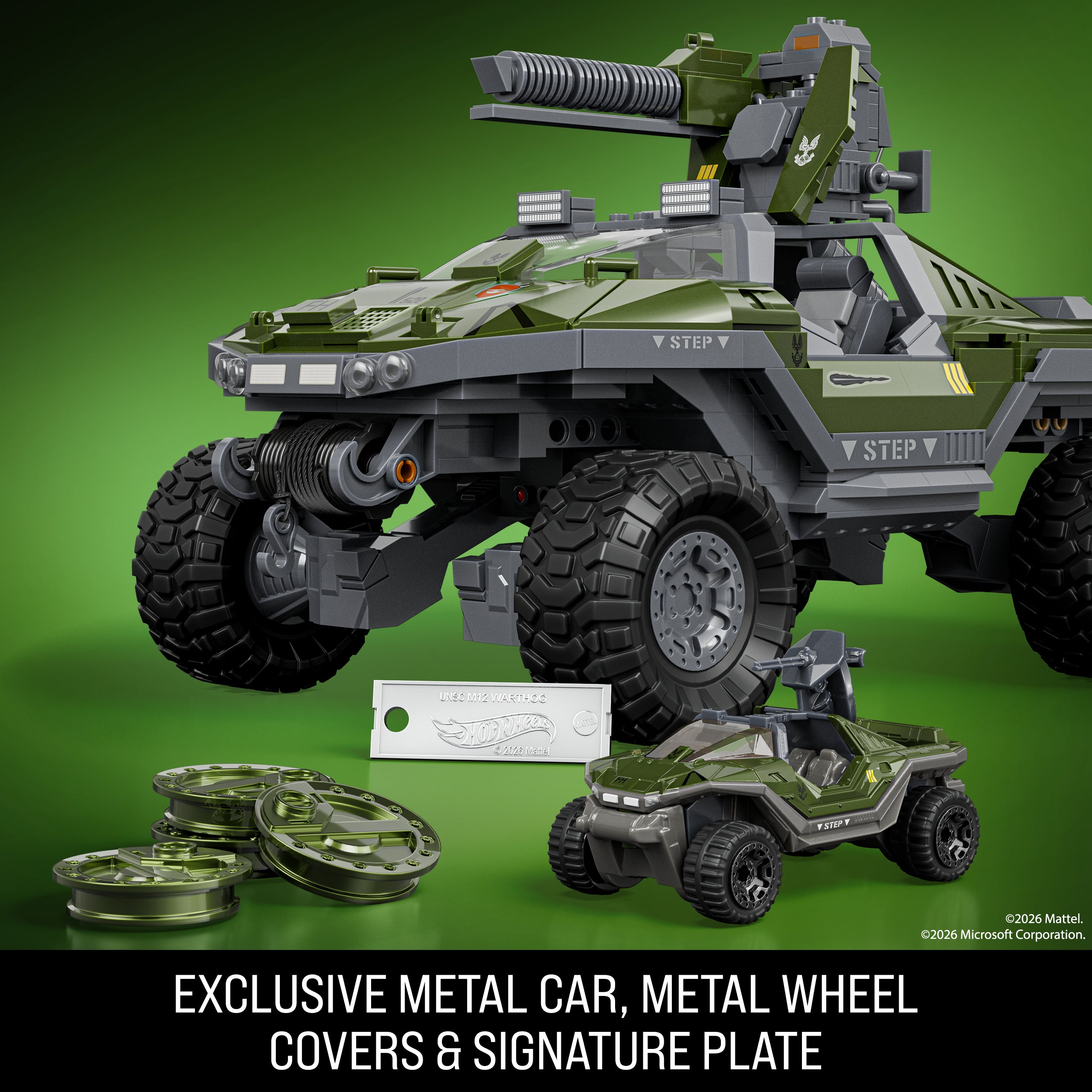 Mattel Brick Shop Hot Wheels Halo UNSC M12 Warthog Building Toy Kit (935?Pieces). For Collectors - Image 5