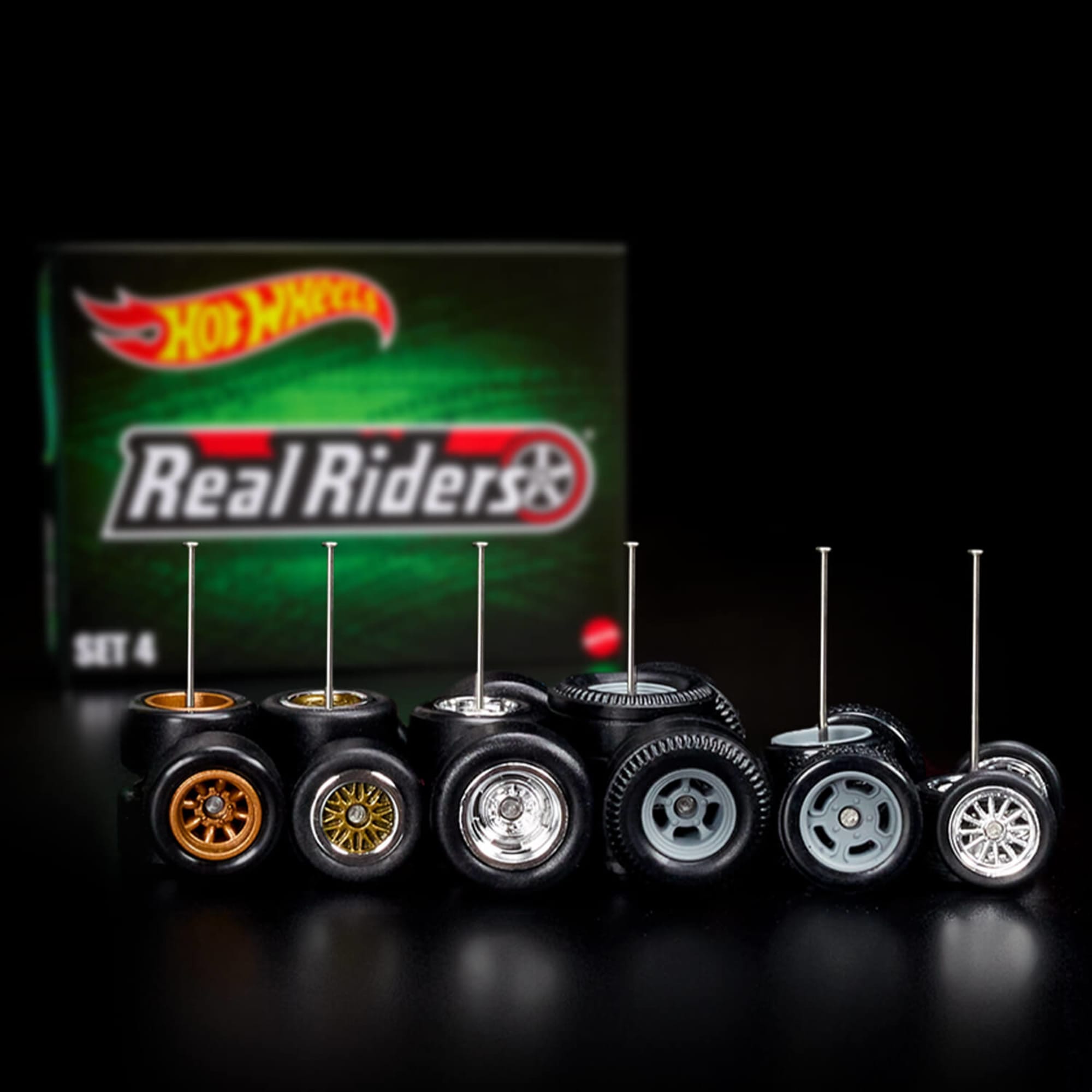 Hot Wheels RLC Exclusive Real Riders Wheels Pack ?C Set 4