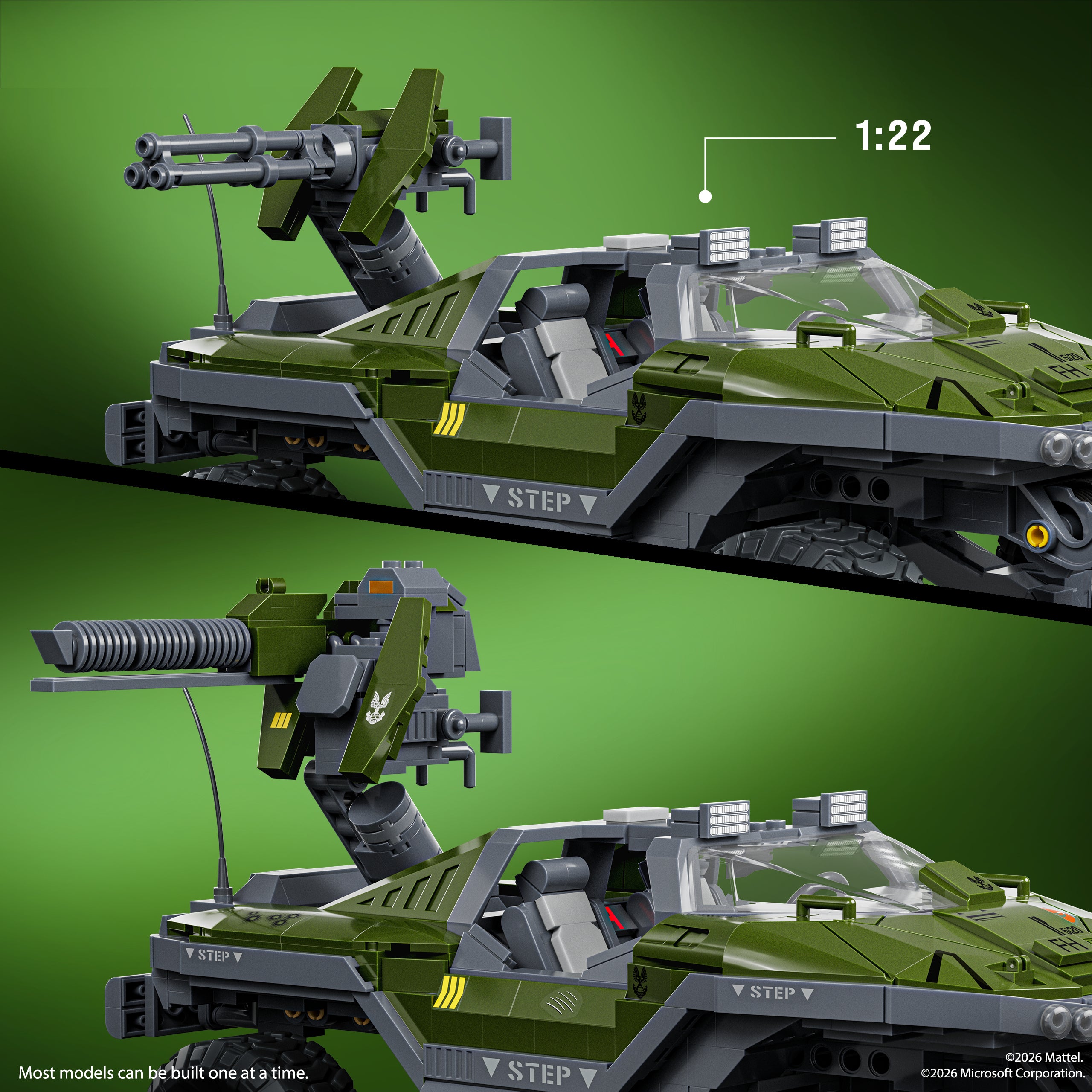 Hot?Wheels-Coffret de Construction V??hicule Warthog Halo-935?Pi??ces - Image 3