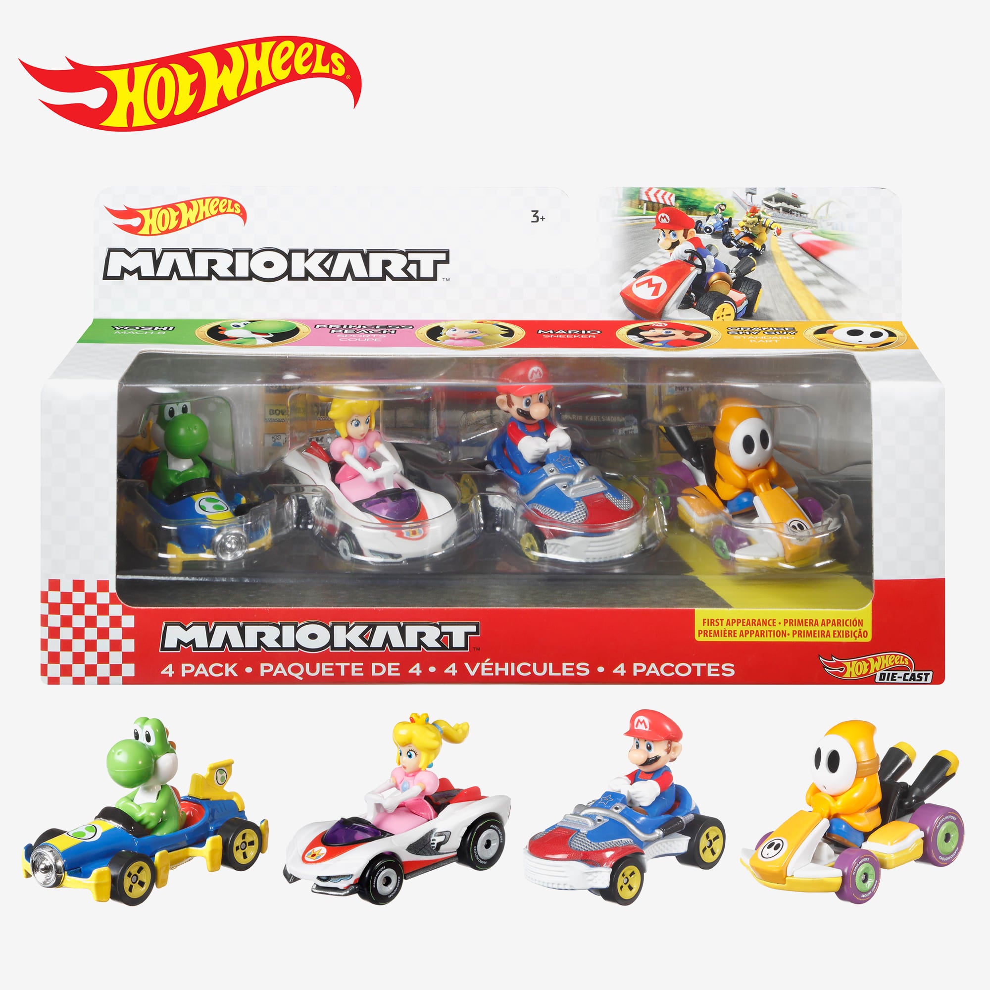 Hot Wheels? Mario Kart? 4-PK Assortment
