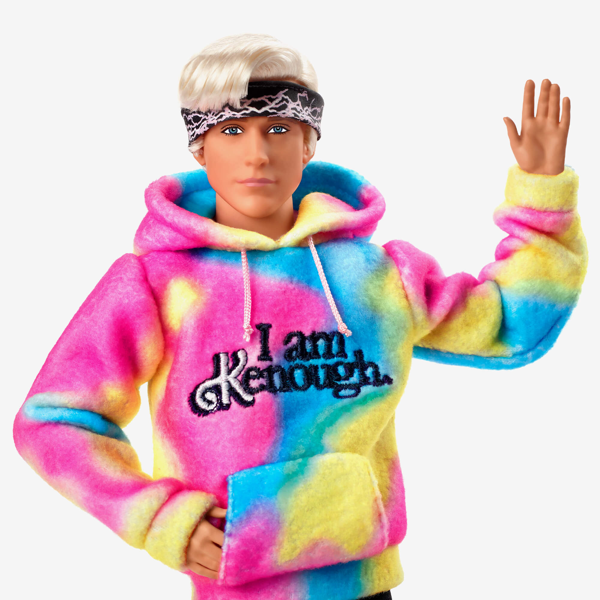 Ken Doll Wearing I Am Kenough Hoodie ?C Barbie The Movie - Image 12